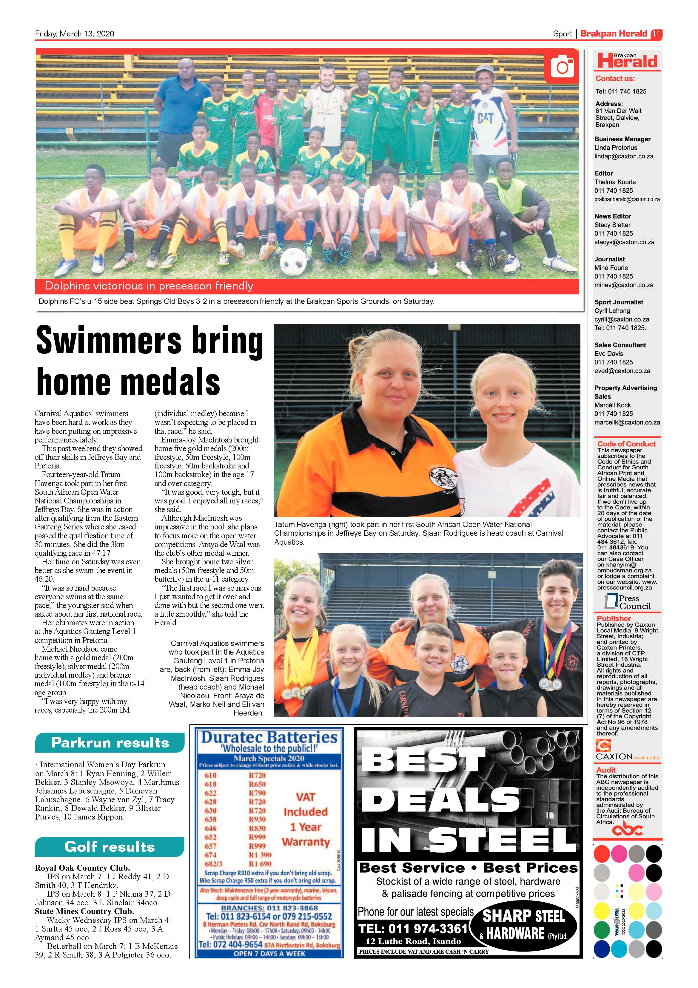 Brakpan Herald 13 March 2020 page 11