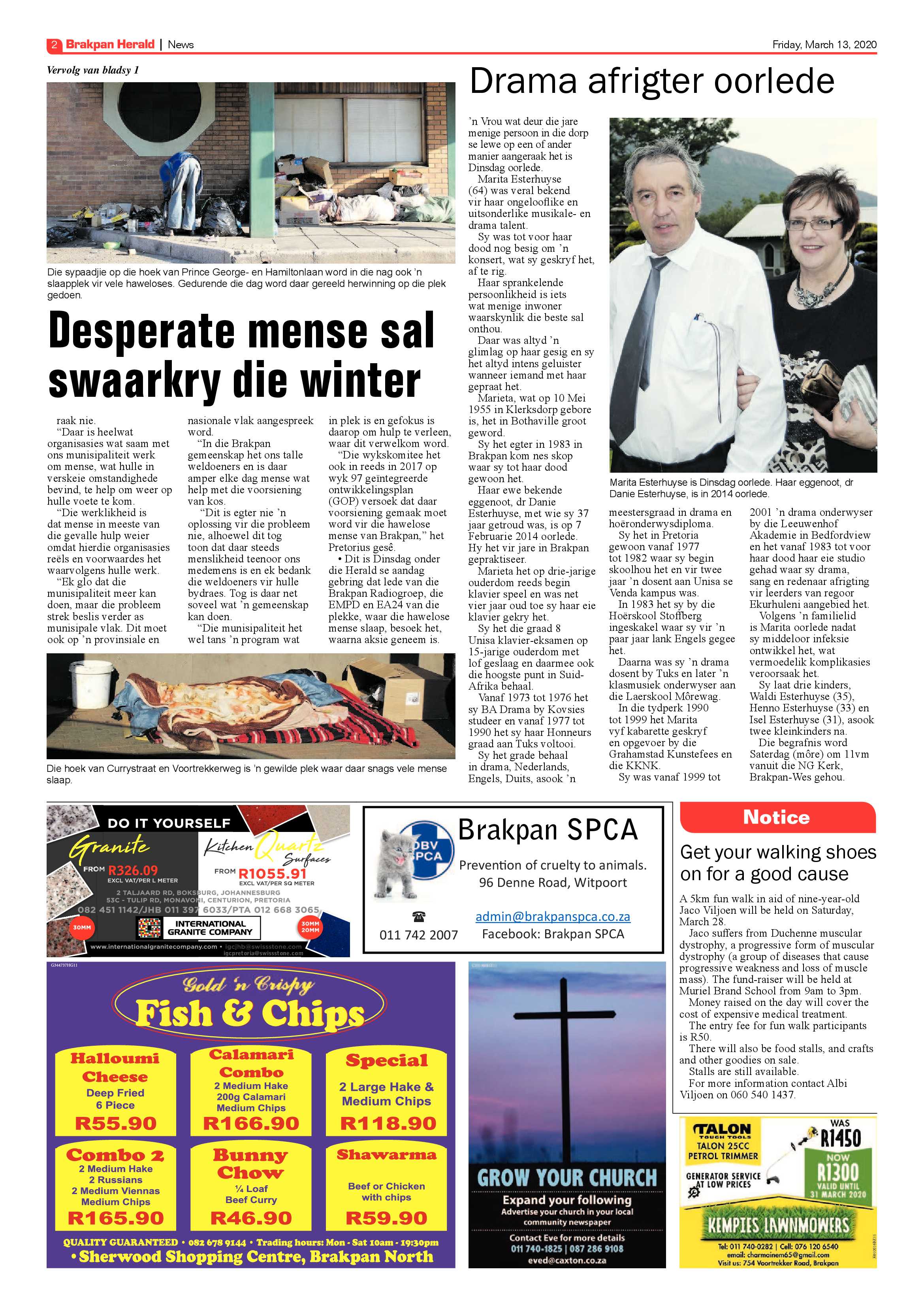 Brakpan Herald 13 March 2020 page 2