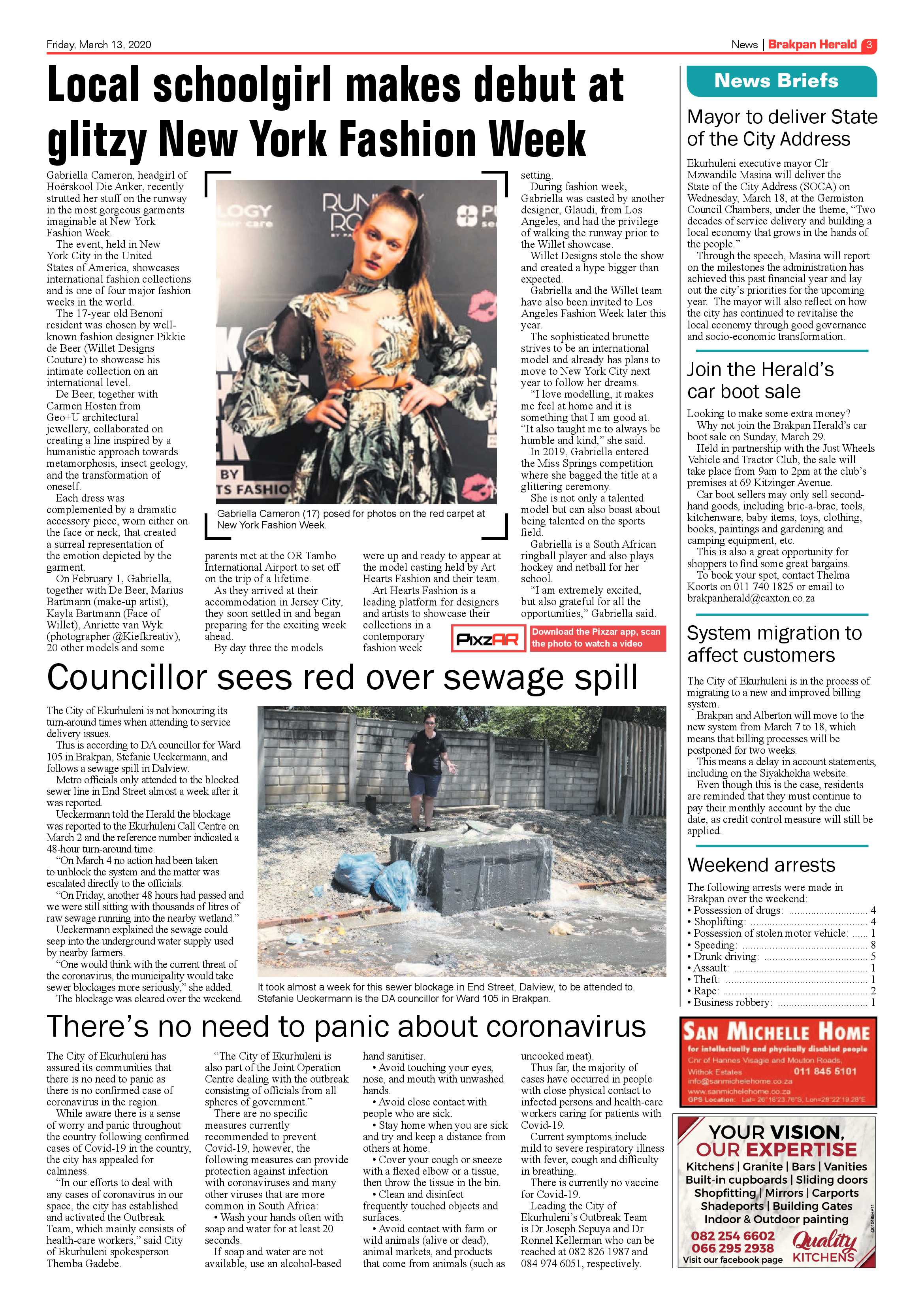 Brakpan Herald 13 March 2020 page 3