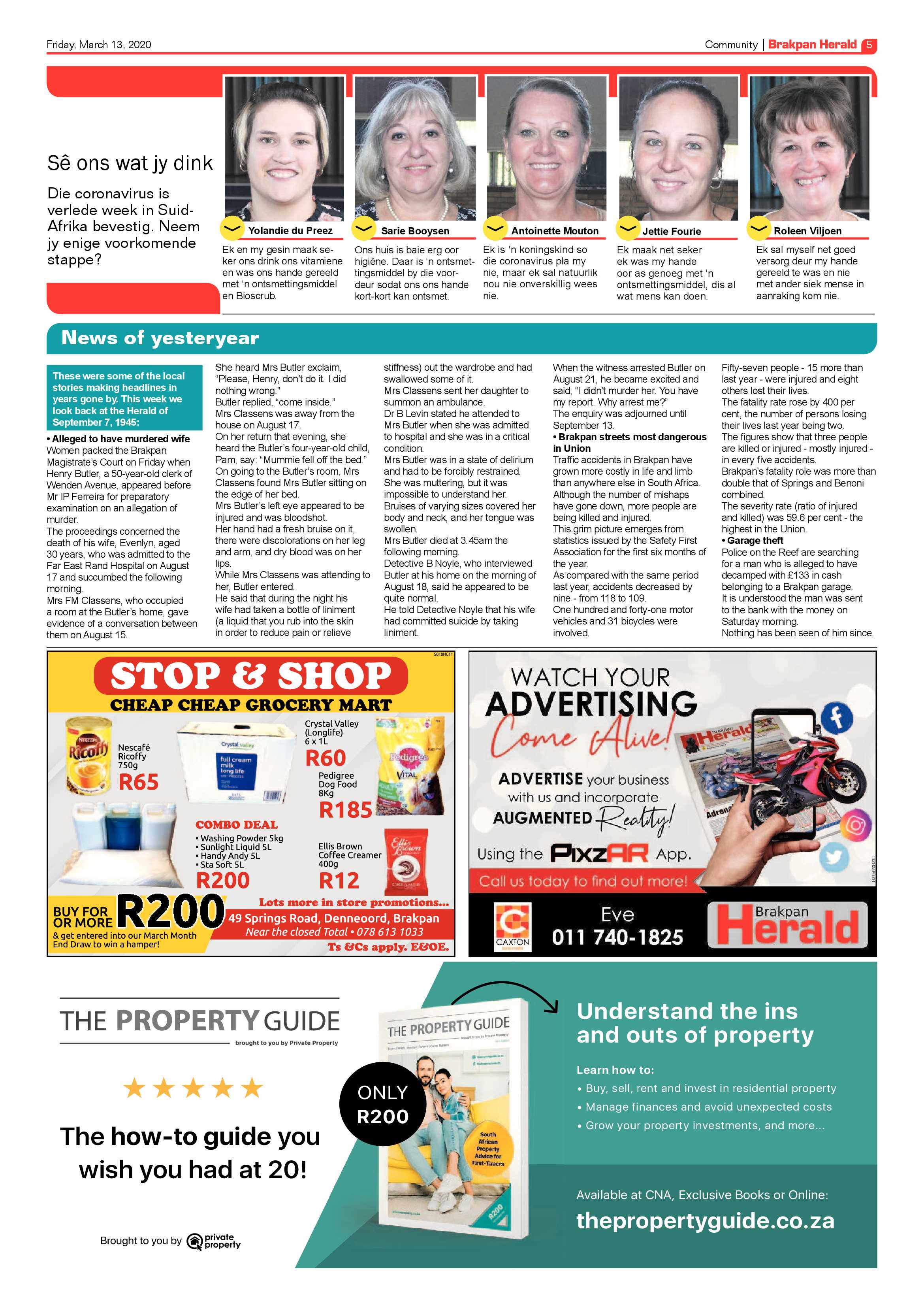 Brakpan Herald 13 March 2020 page 5