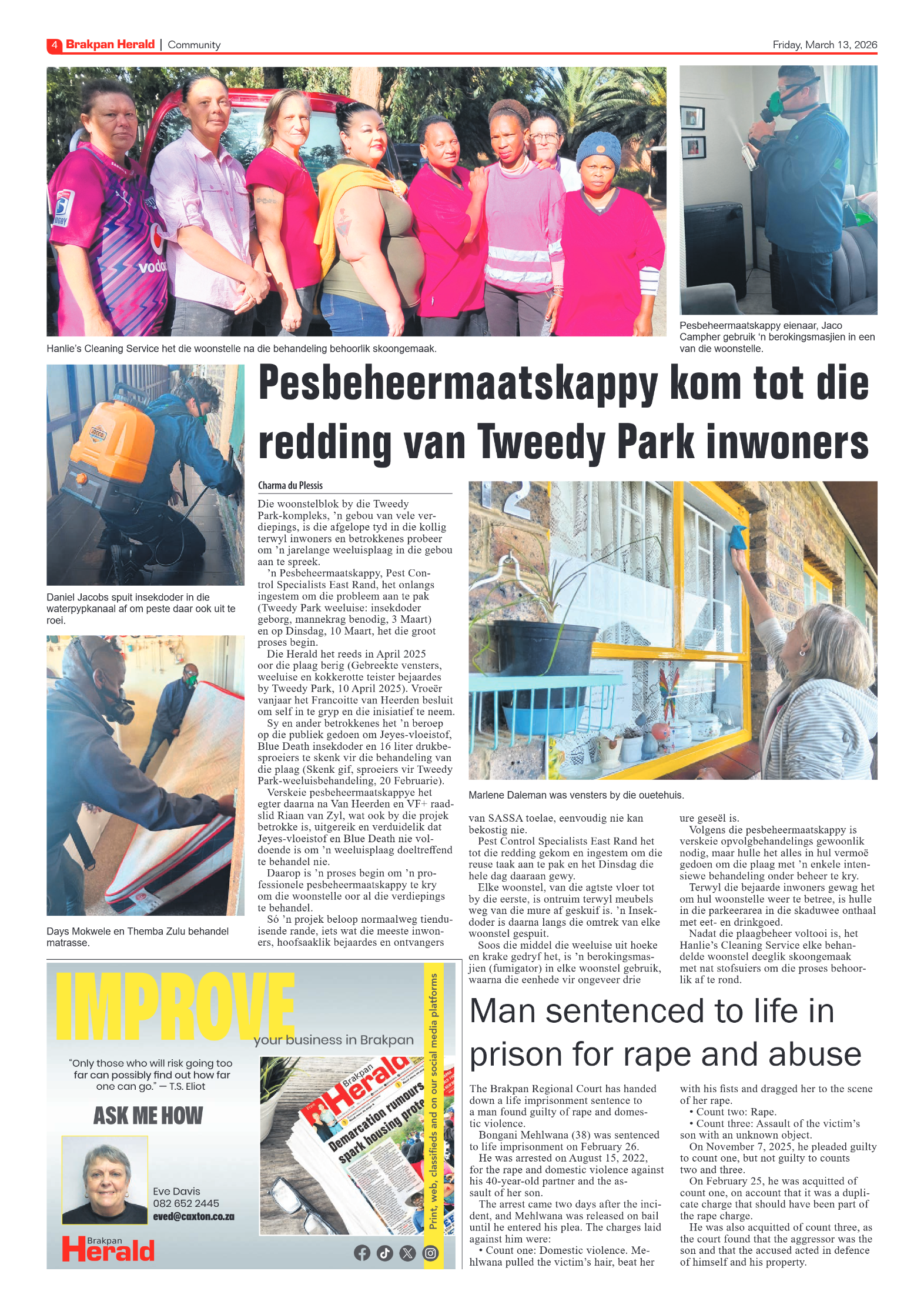 Brakpan Herald 13 March 2026 page 6