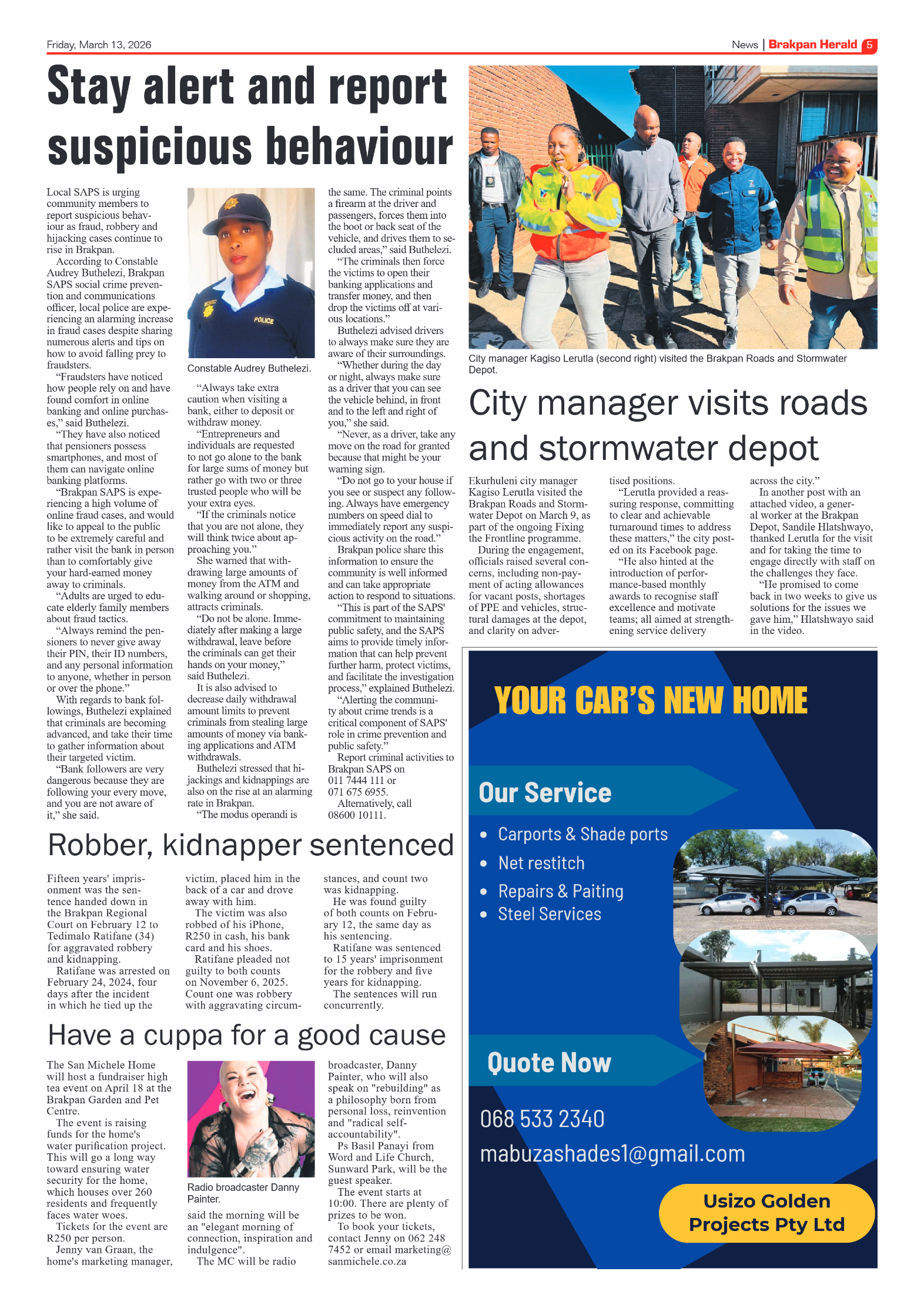 Brakpan Herald 13 March 2026 page 7