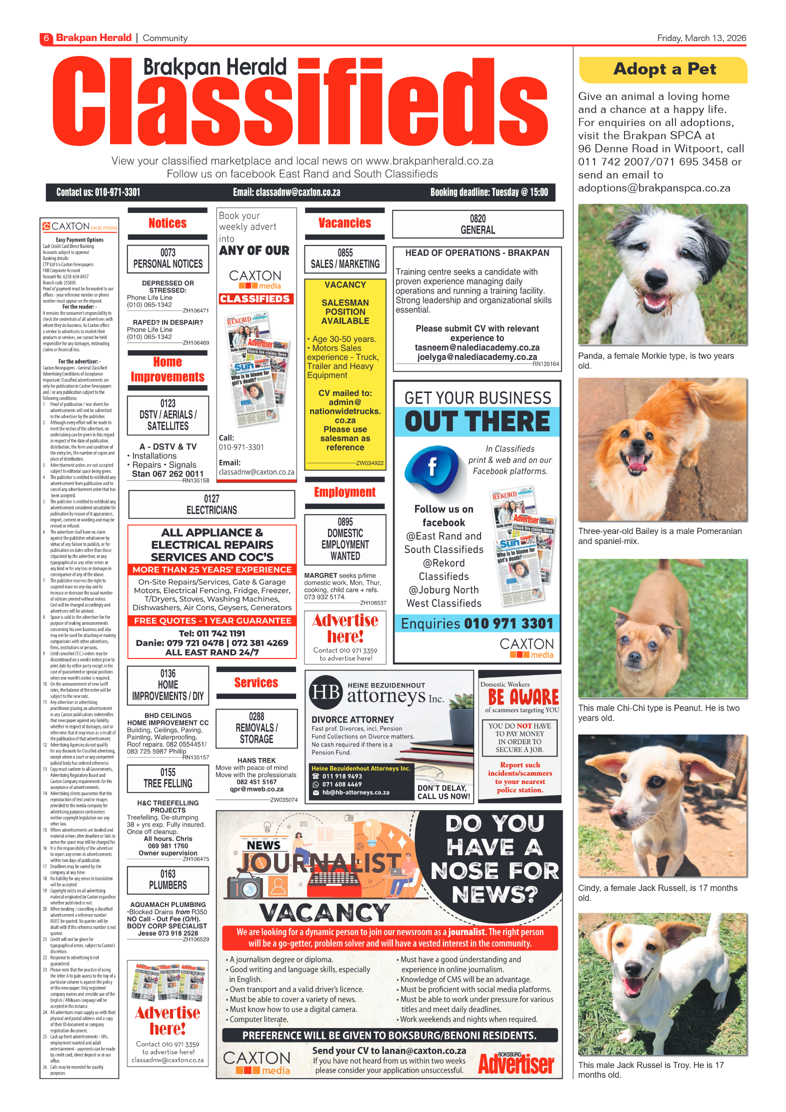 Brakpan Herald 13 March 2026 page 8