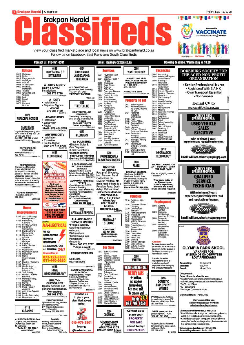 Brakpan Herald 13 May 2022 page 6