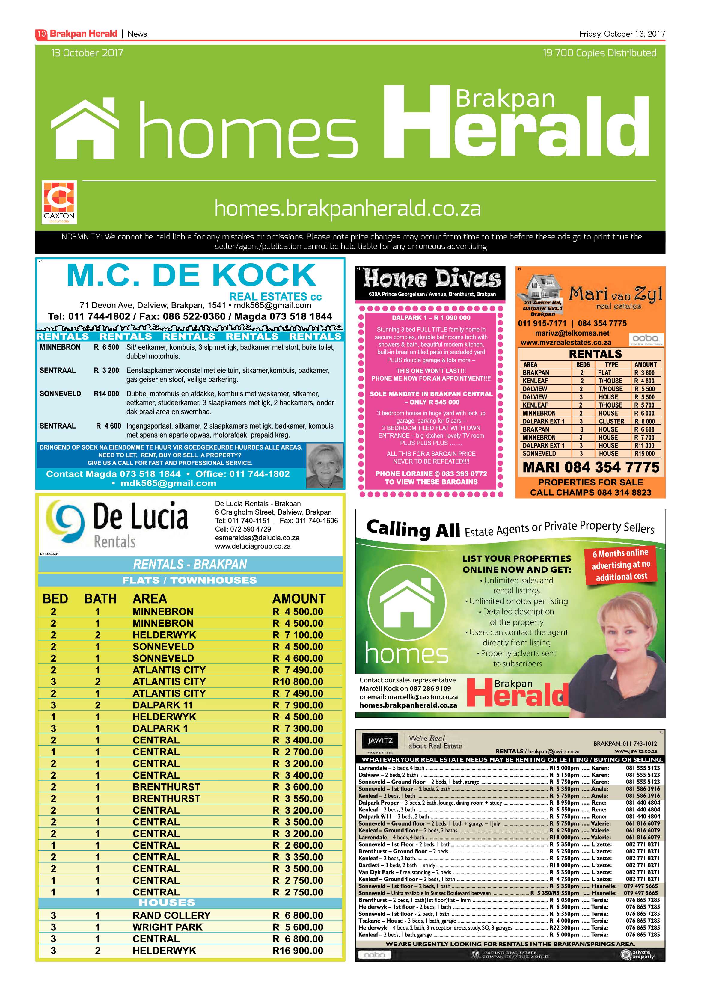 Brakpan Herald 13 October 2017 page 10