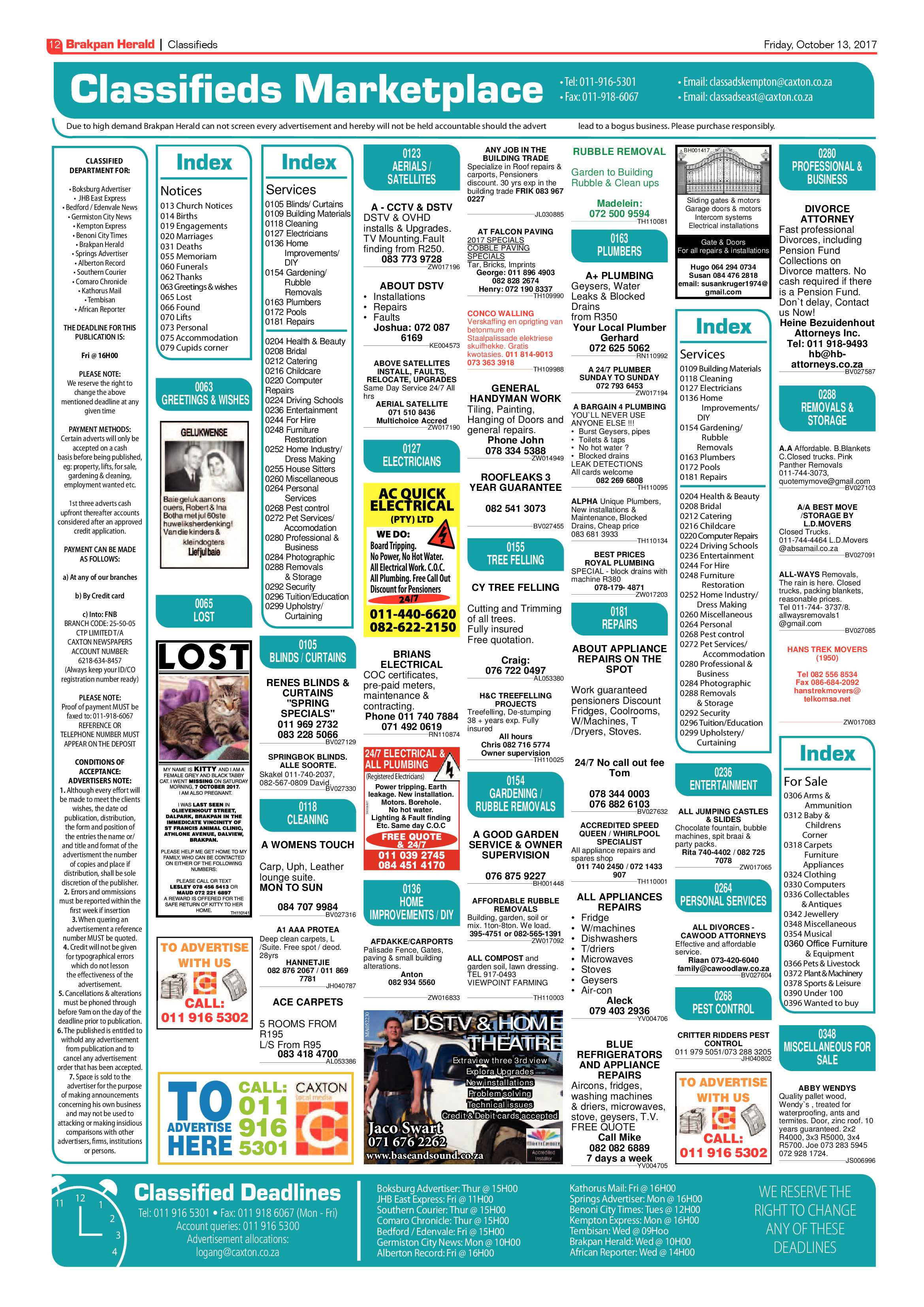 Brakpan Herald 13 October 2017 page 12