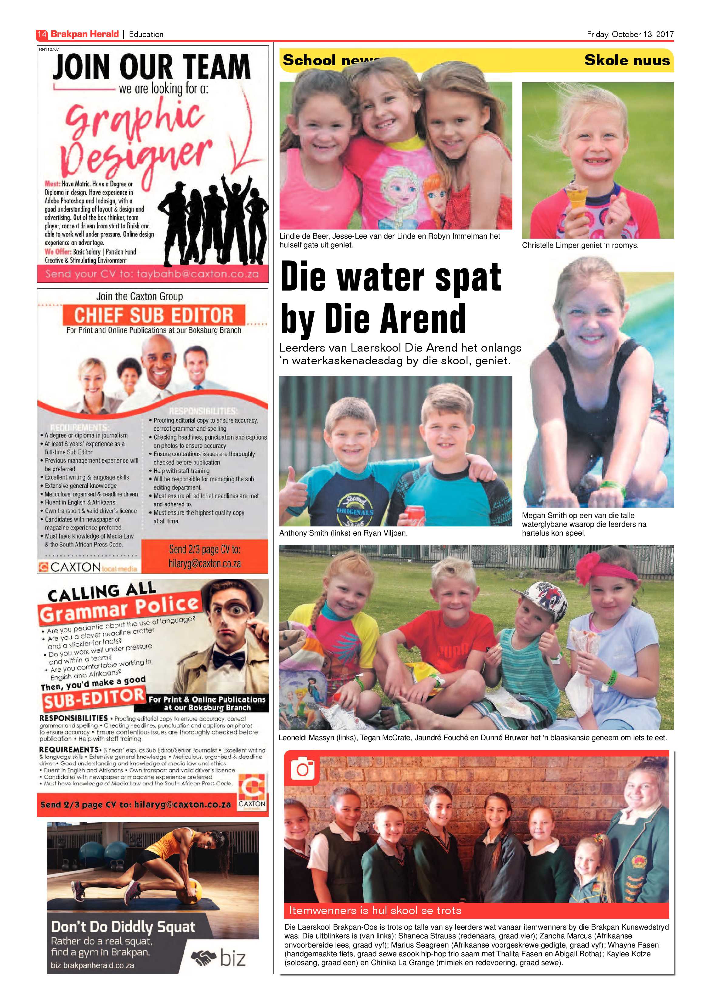 Brakpan Herald 13 October 2017 page 14