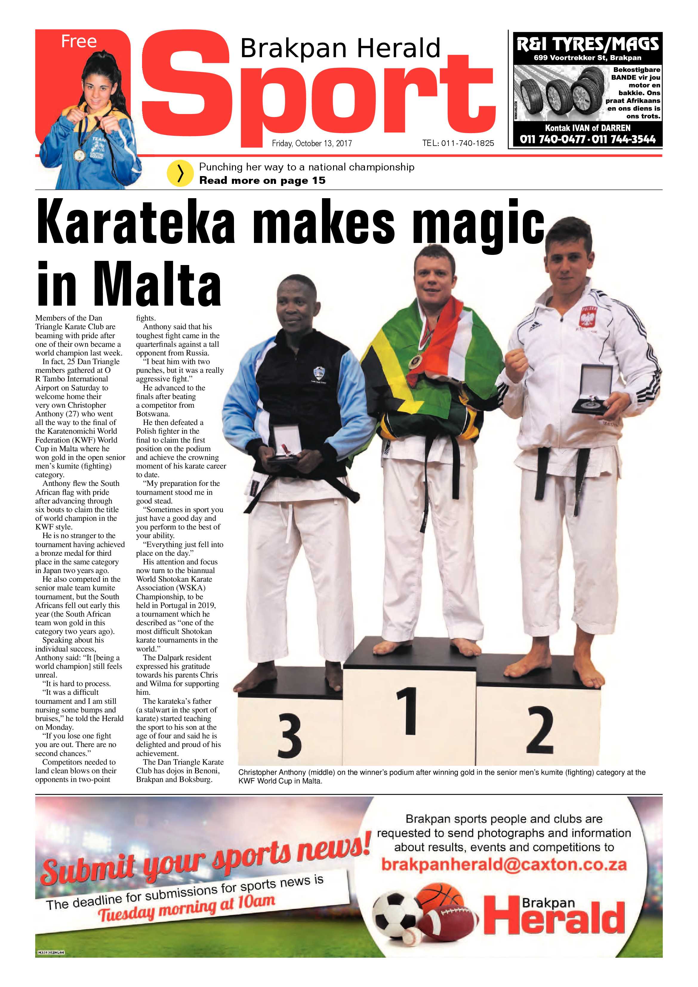 Brakpan Herald 13 October 2017 page 16