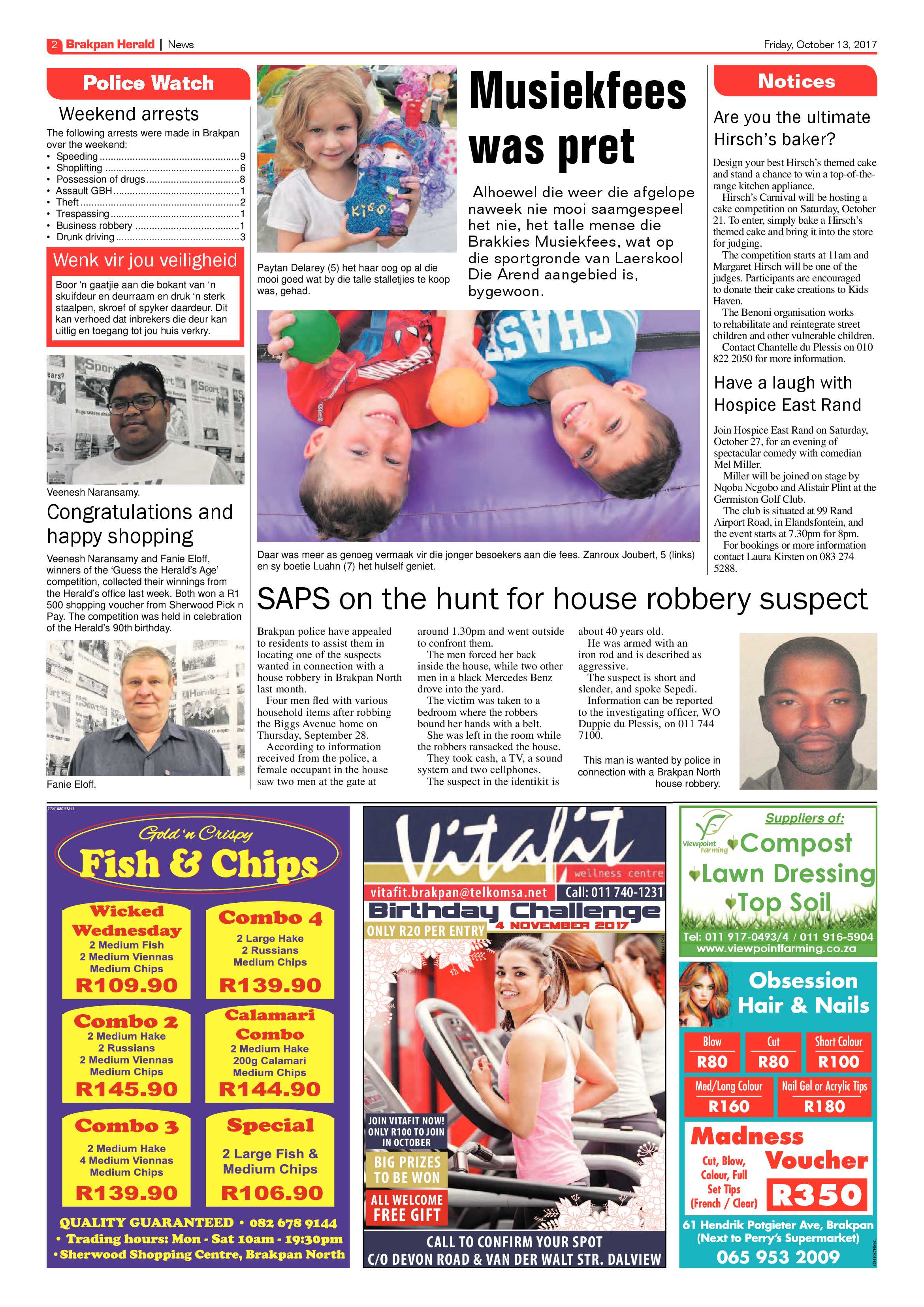 Brakpan Herald 13 October 2017 page 2