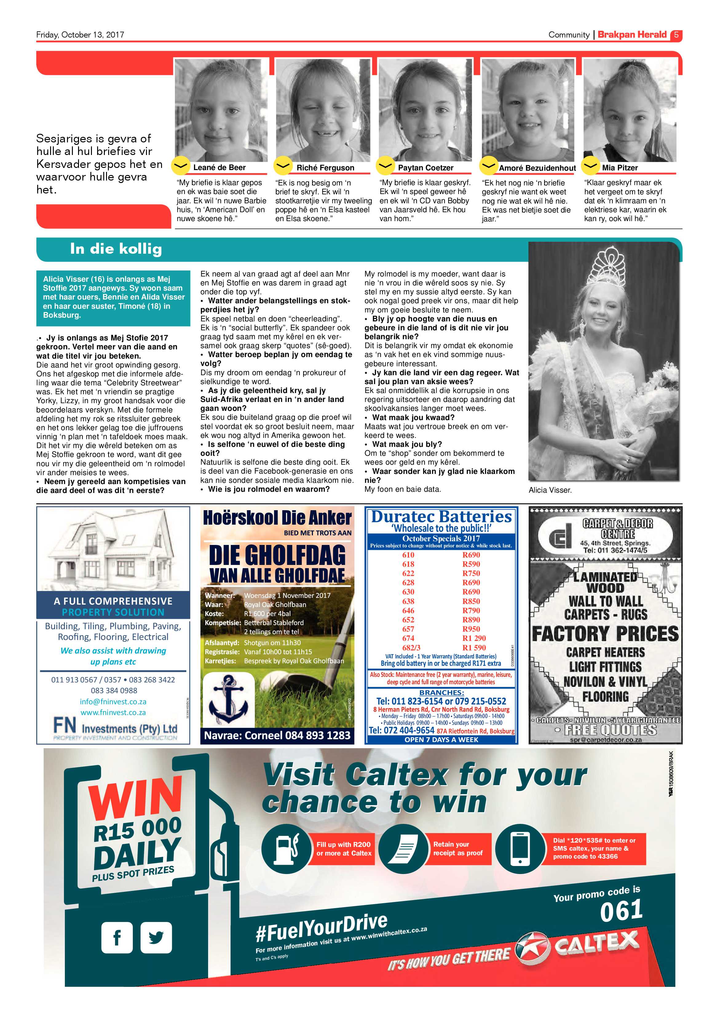 Brakpan Herald 13 October 2017 page 5