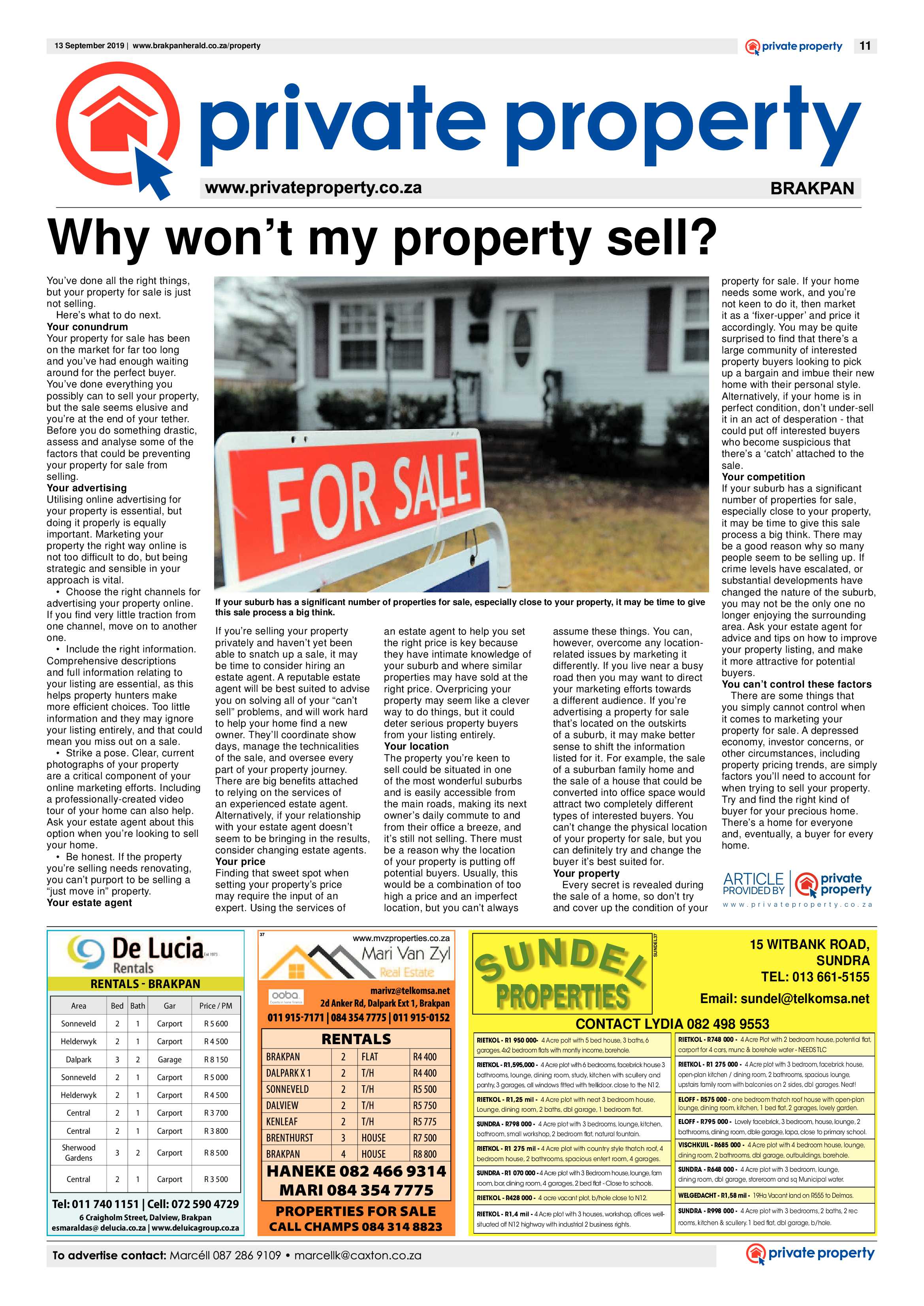 Brakpan Herald 13 September 2019 page 11