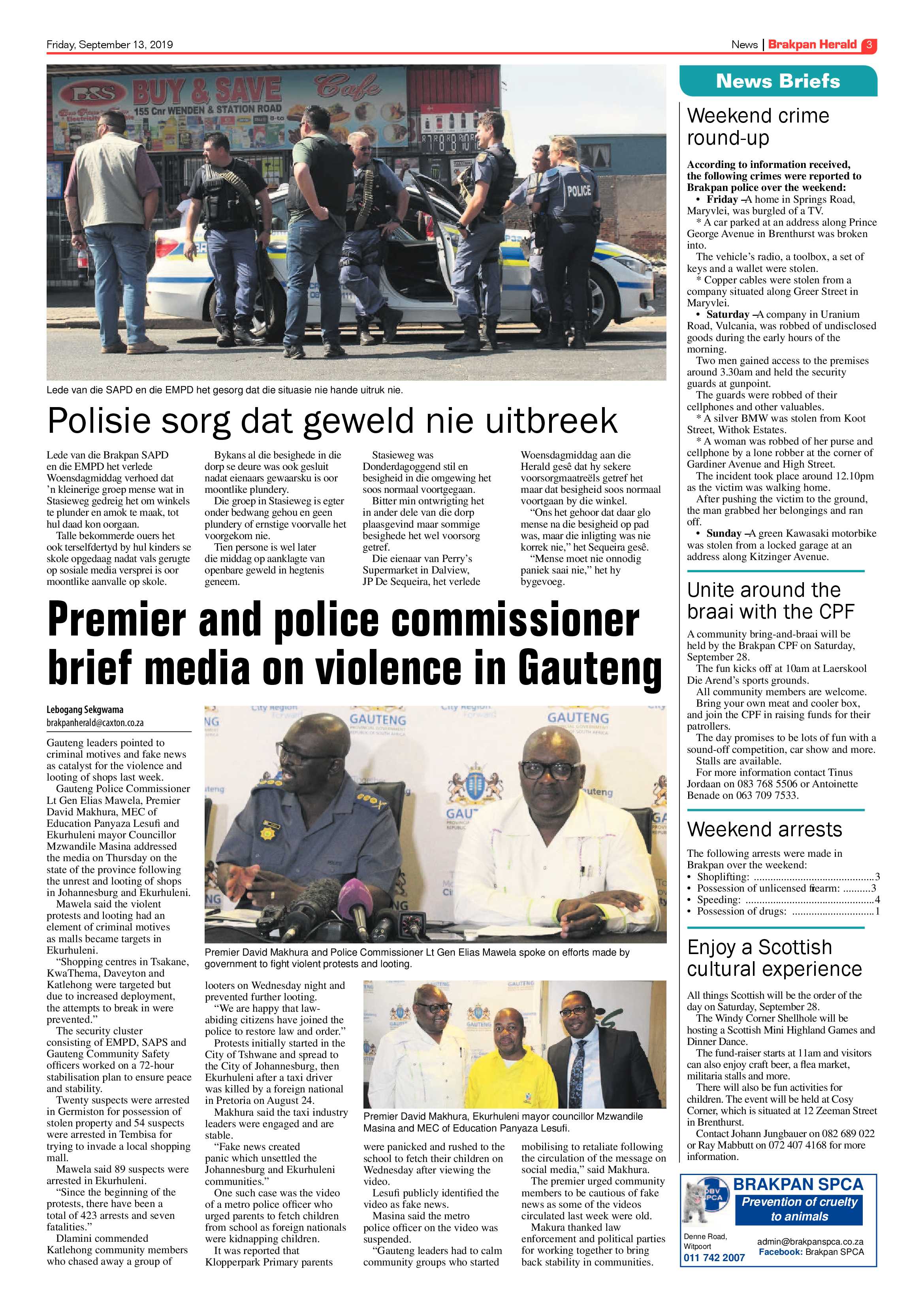 Brakpan Herald 13 September 2019 page 3