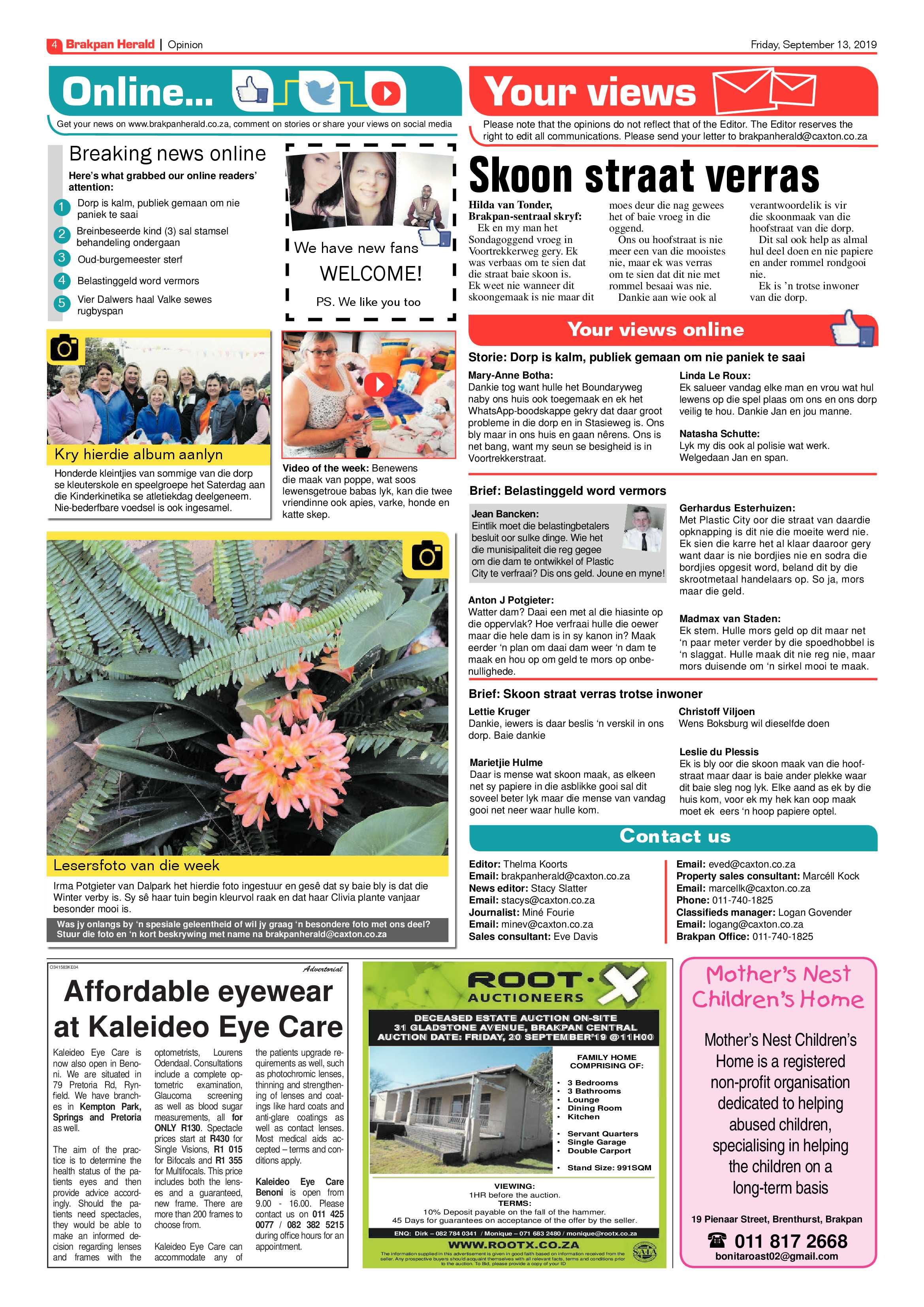 Brakpan Herald 13 September 2019 page 4