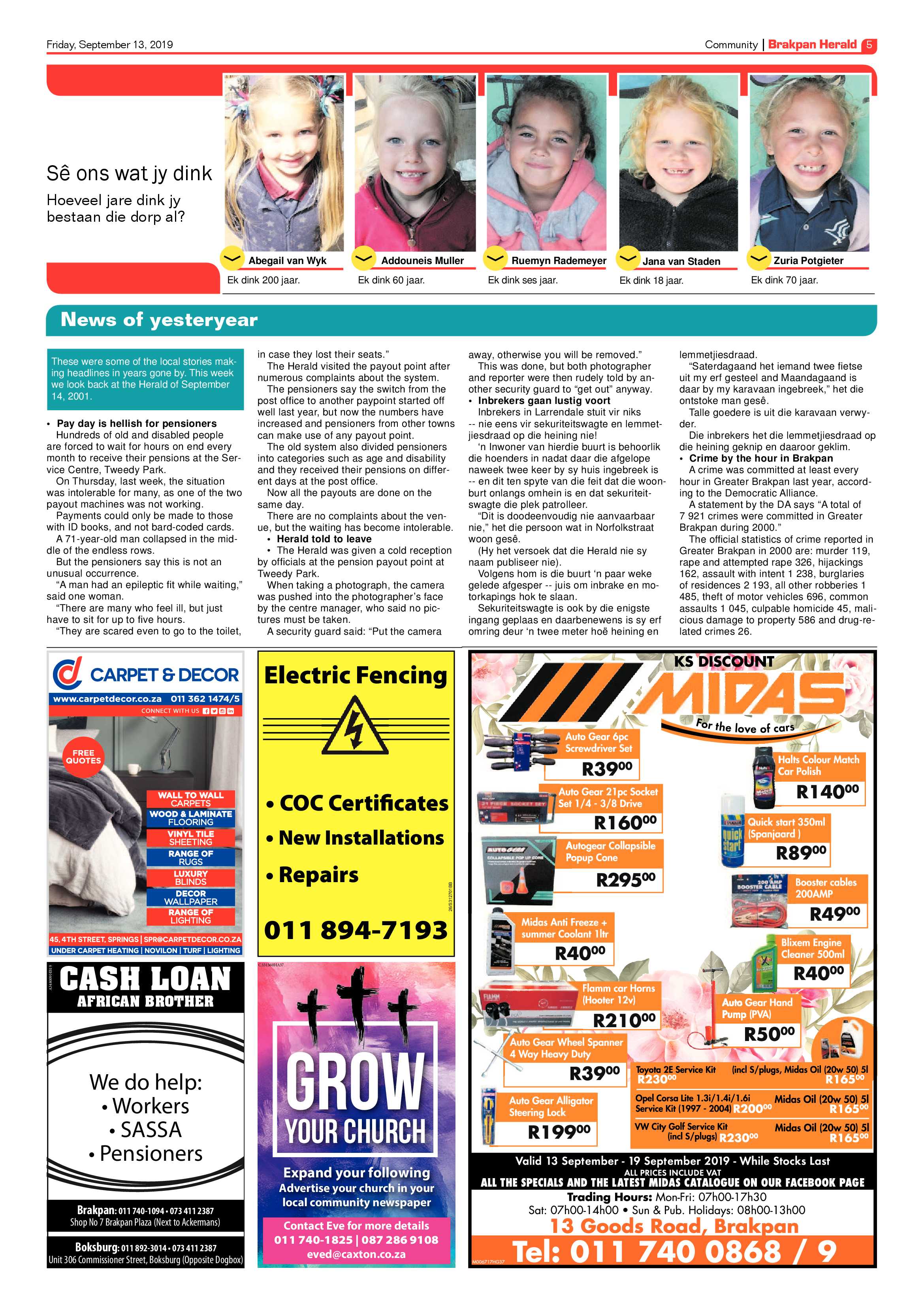 Brakpan Herald 13 September 2019 page 5