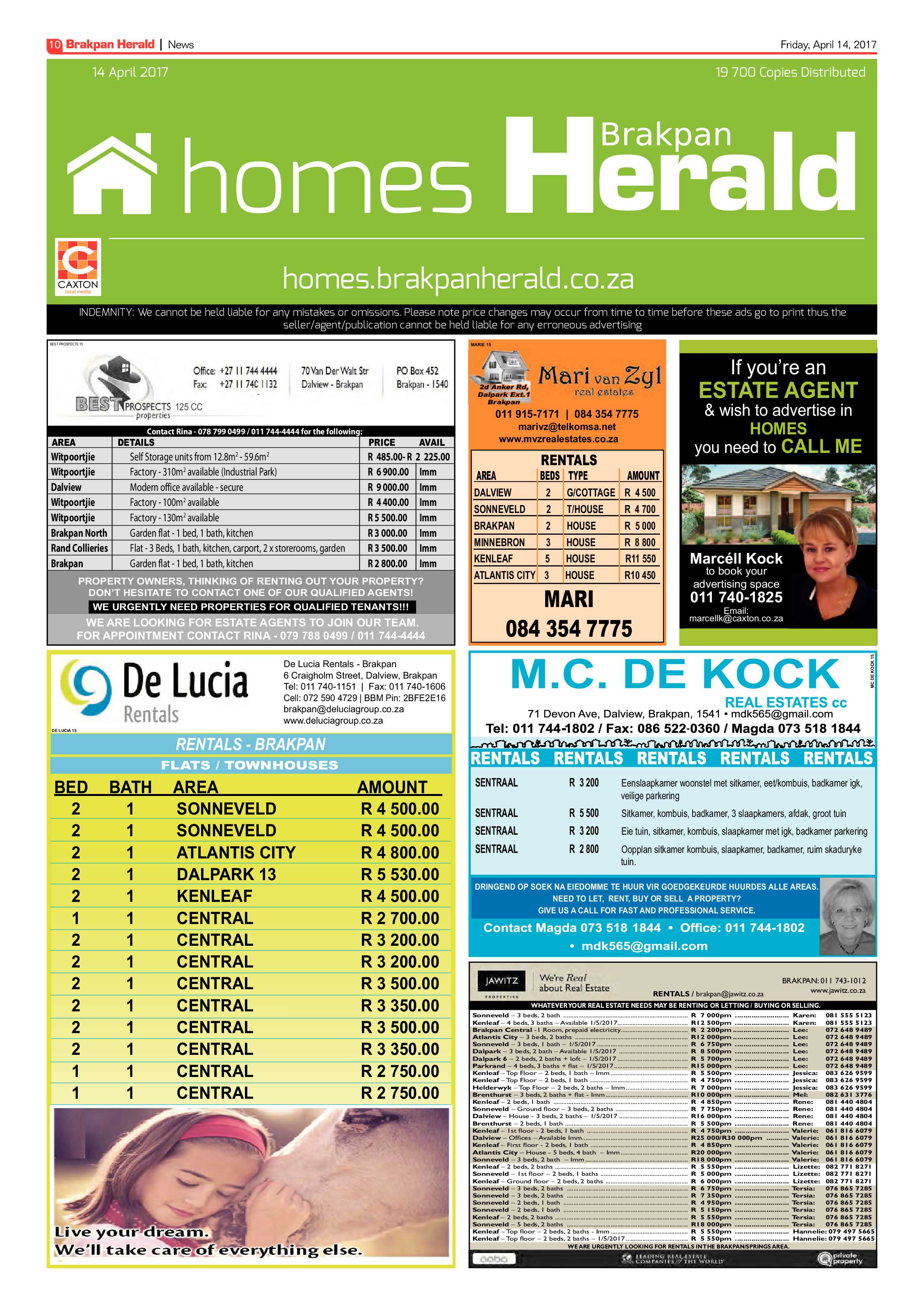 Brakpan Herald 14 April 2017 page 10