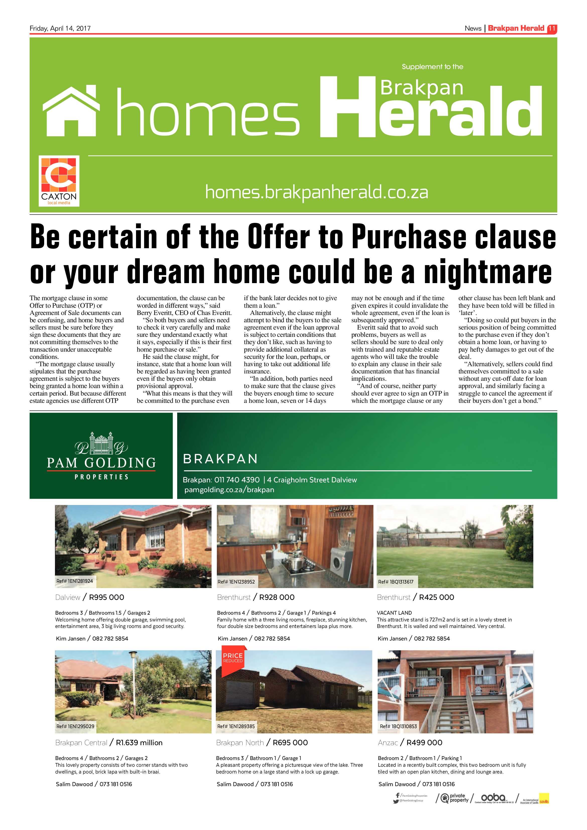 Brakpan Herald 14 April 2017 page 11