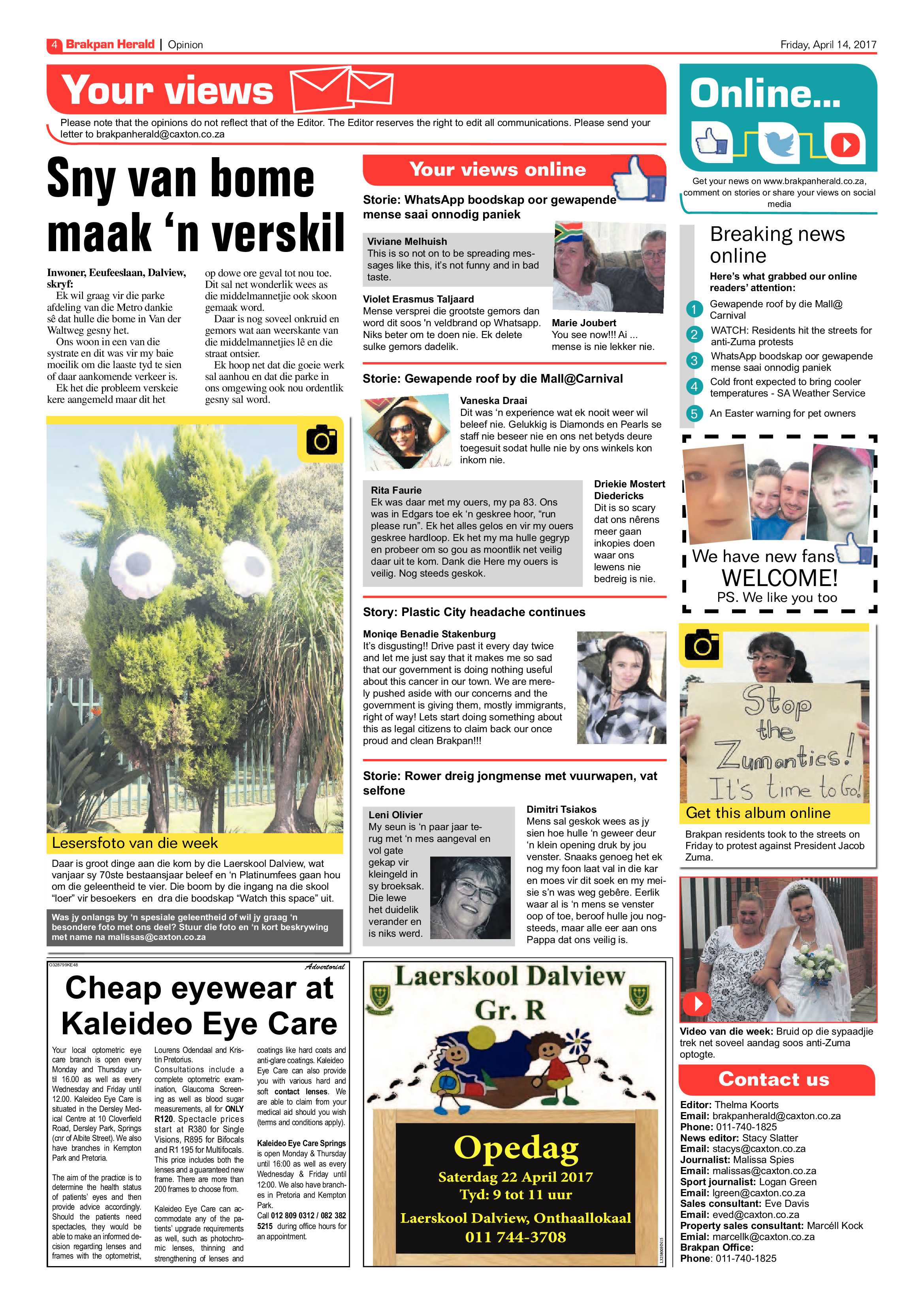 Brakpan Herald 14 April 2017 page 4