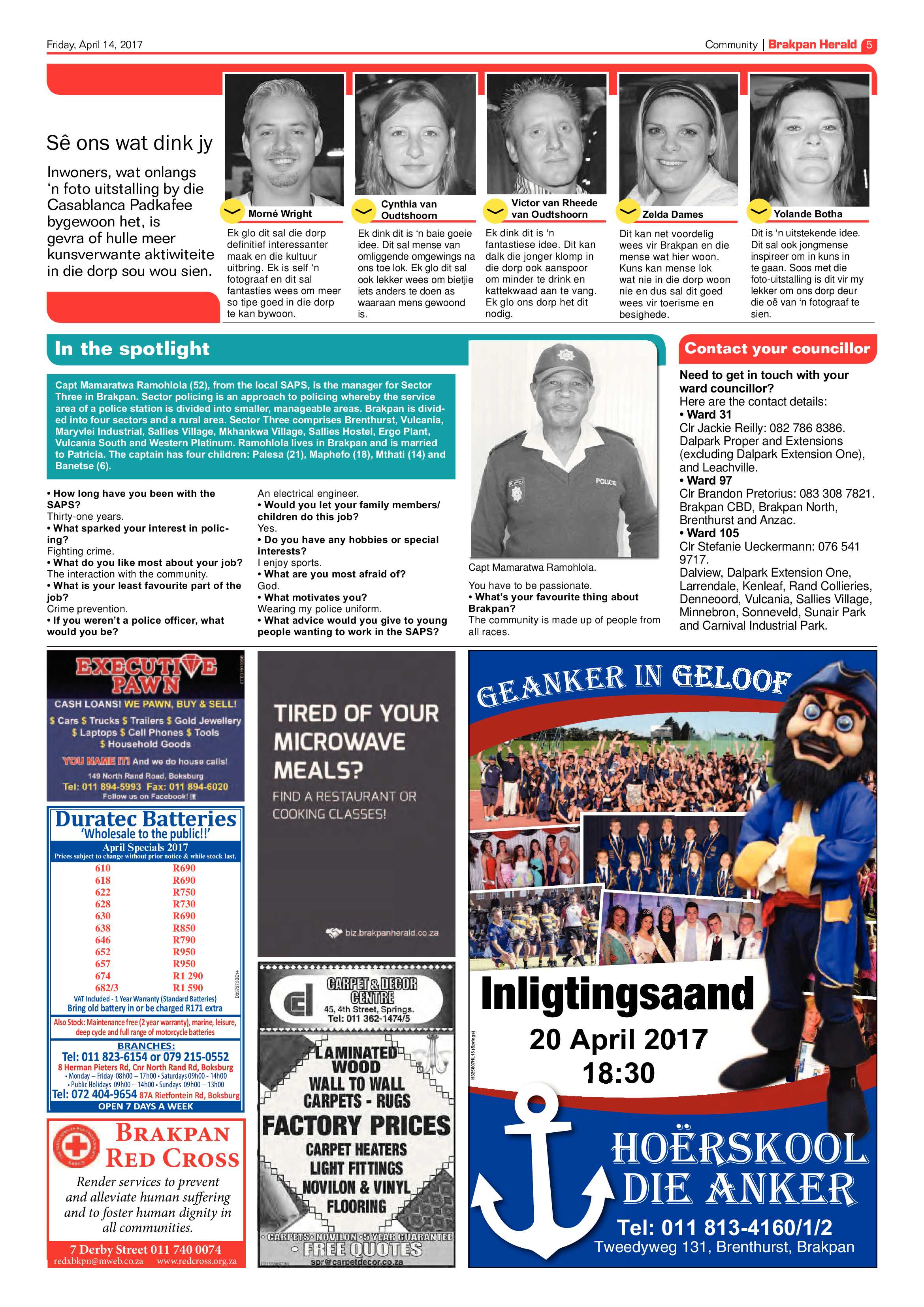 Brakpan Herald 14 April 2017 page 5