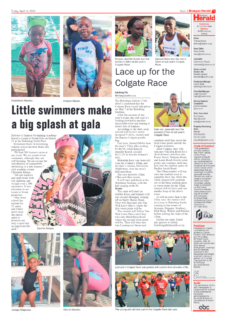 Brakpan Herald 14 April 2022 page 11