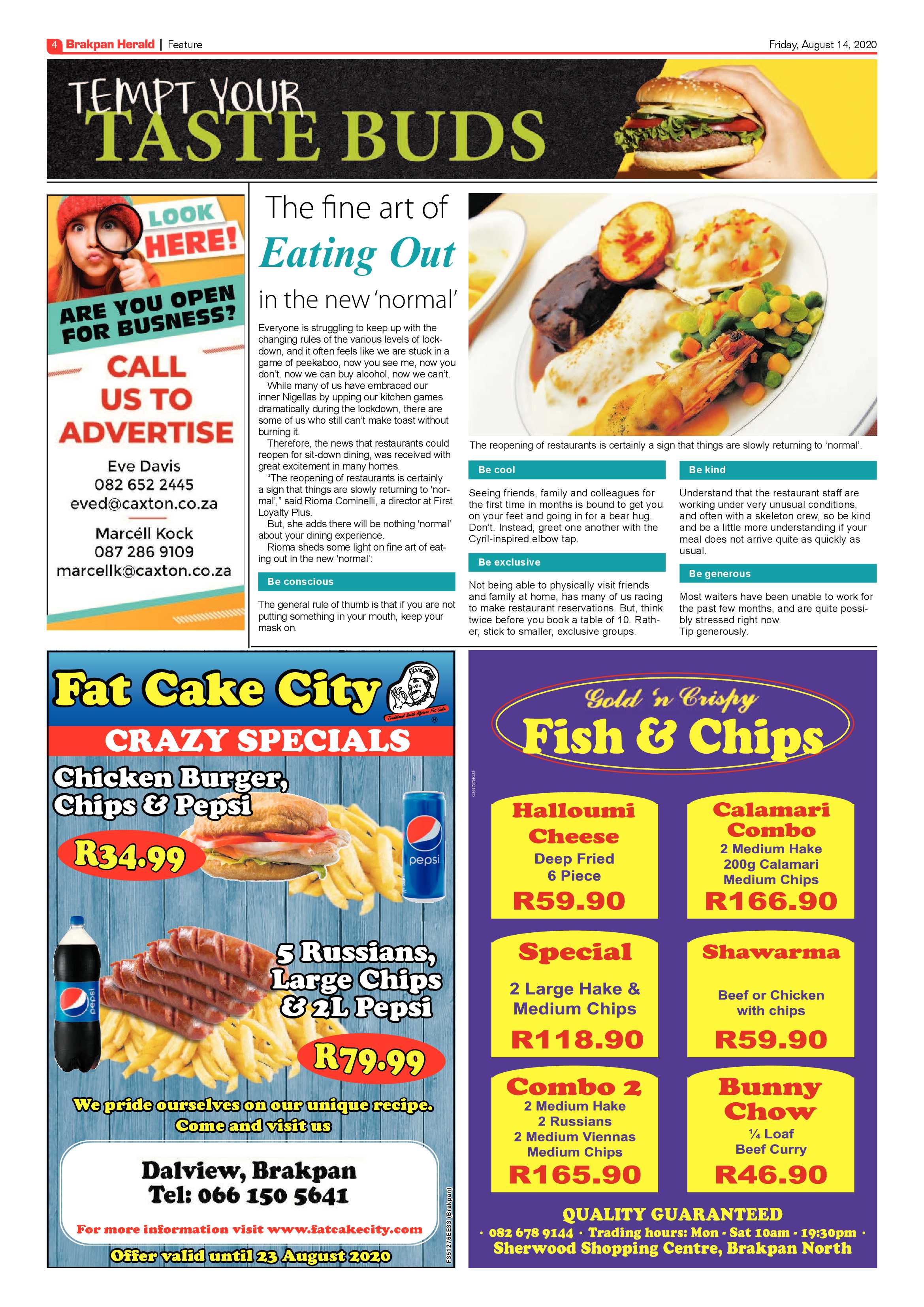 Brakpan Herald 14 August 2020 page 4