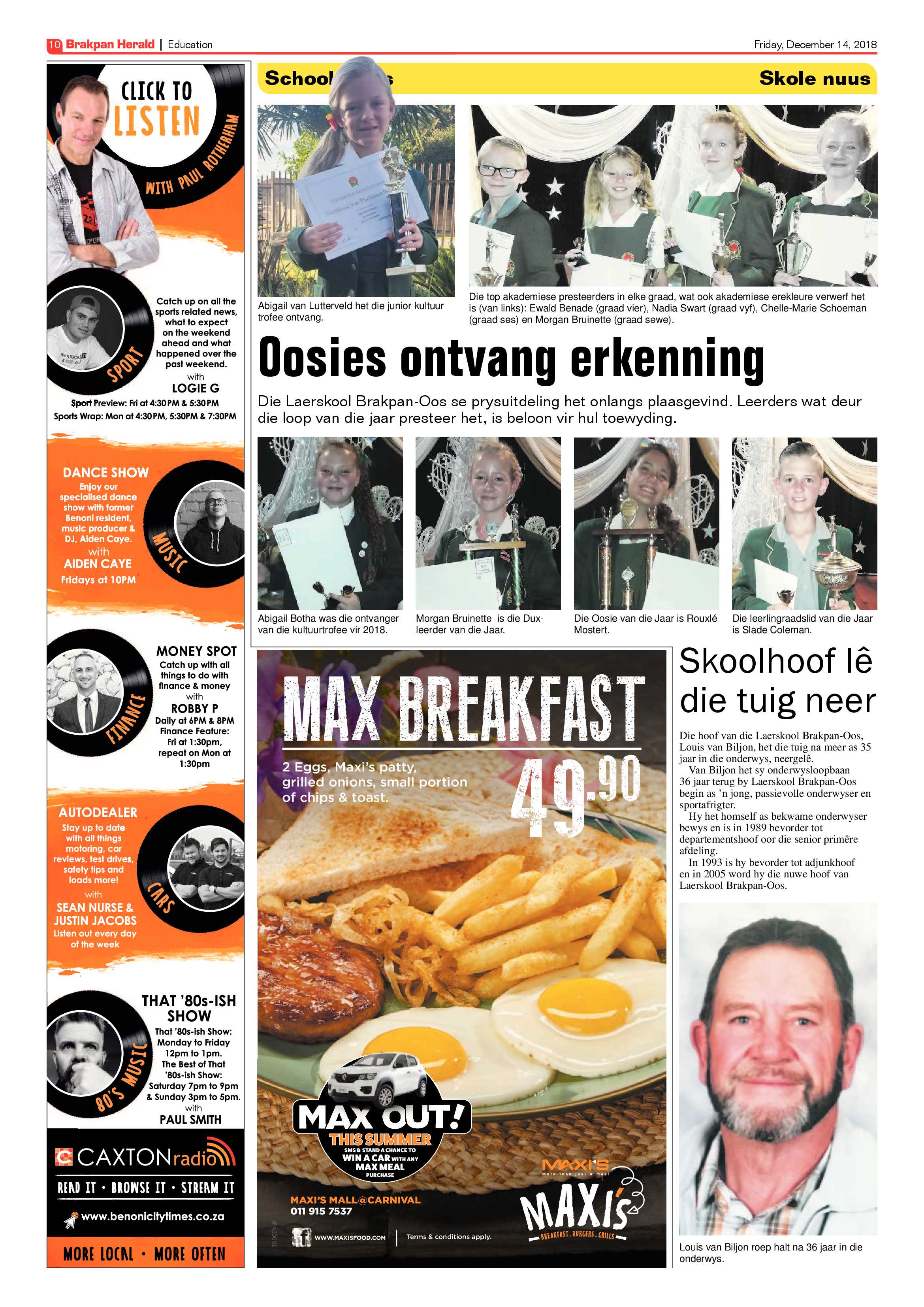Brakpan Herald 14 December 2018 page 10