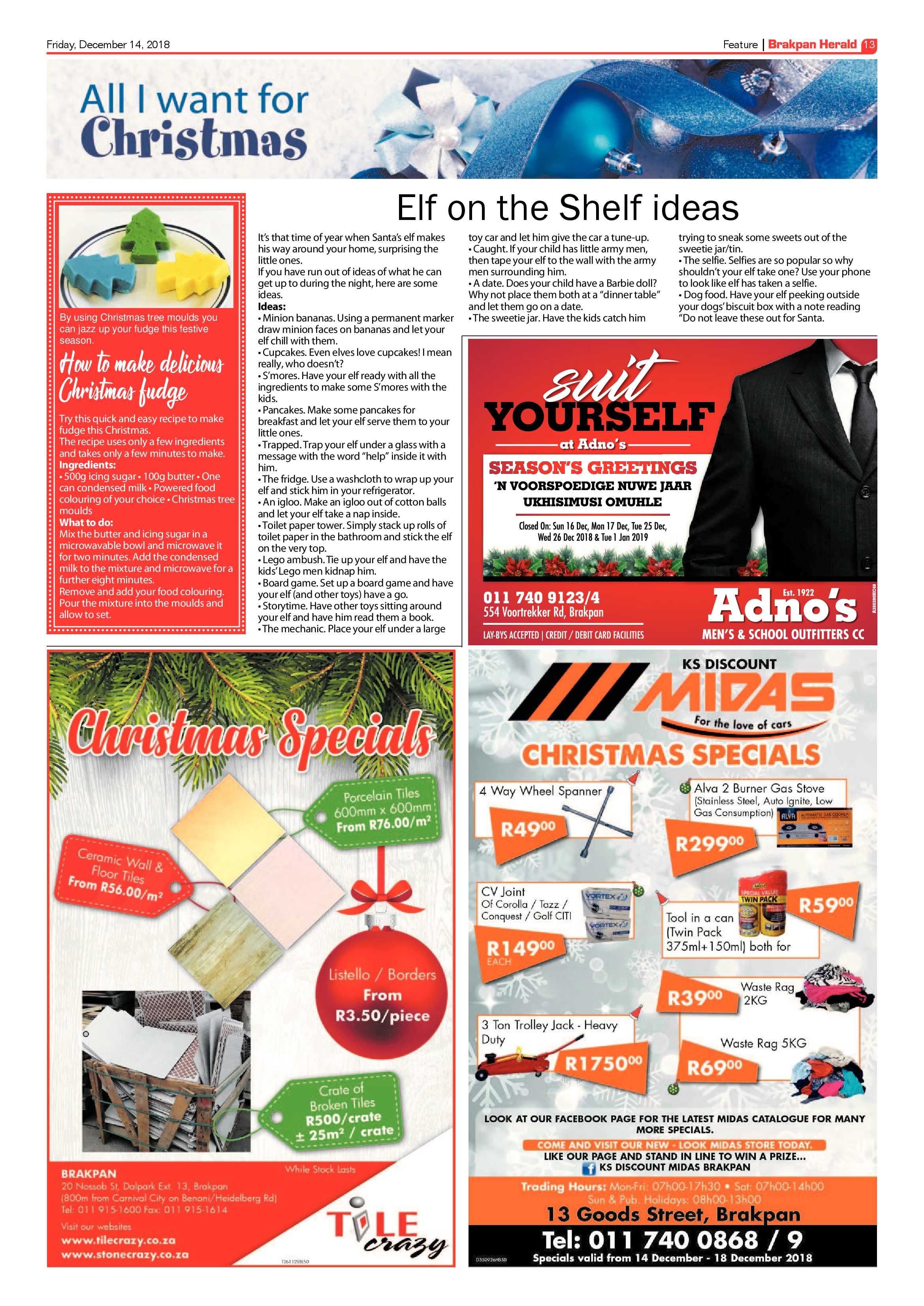 Brakpan Herald 14 December 2018 page 13