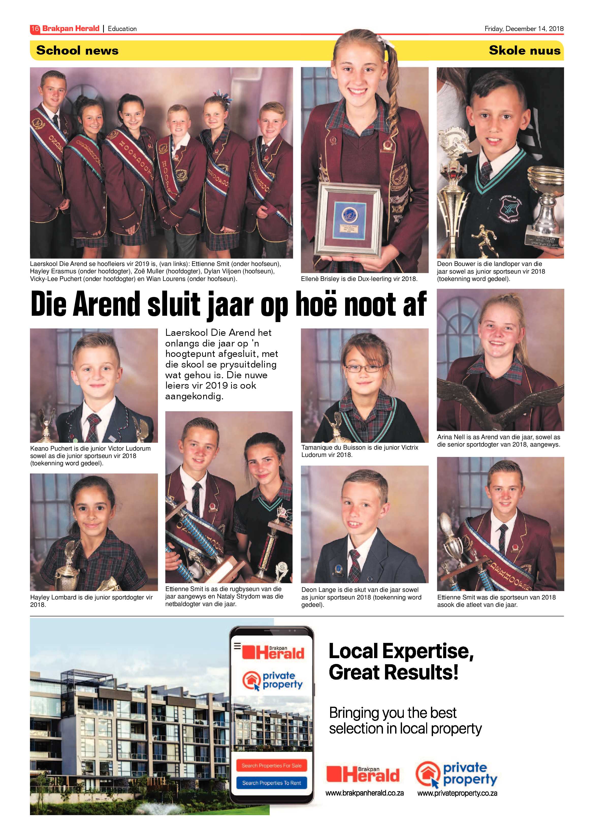 Brakpan Herald 14 December 2018 page 16