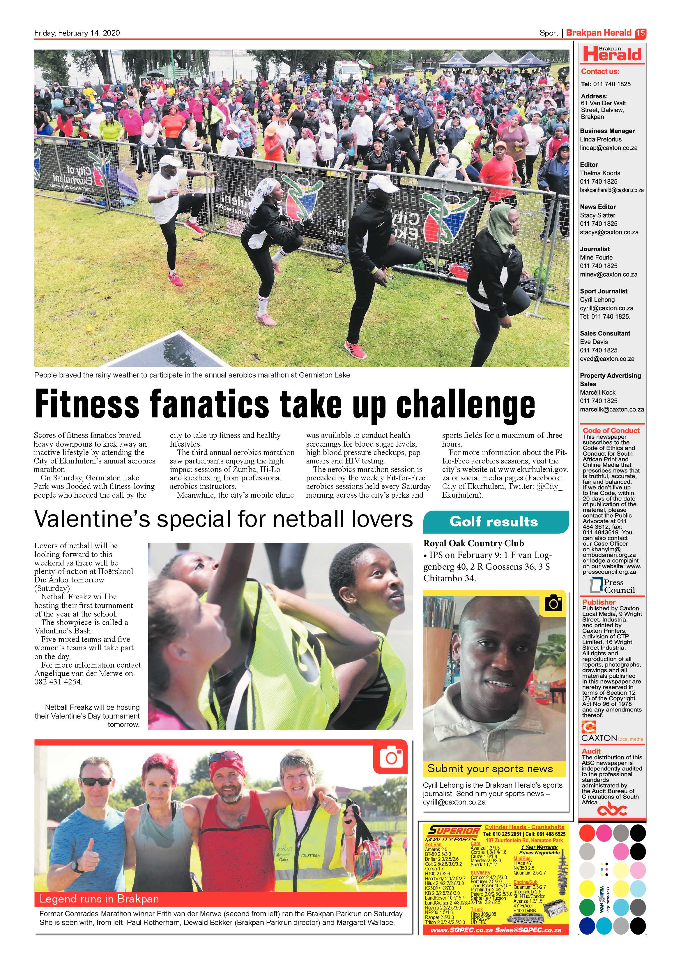 Brakpan Herald 14 February 2020 page 15