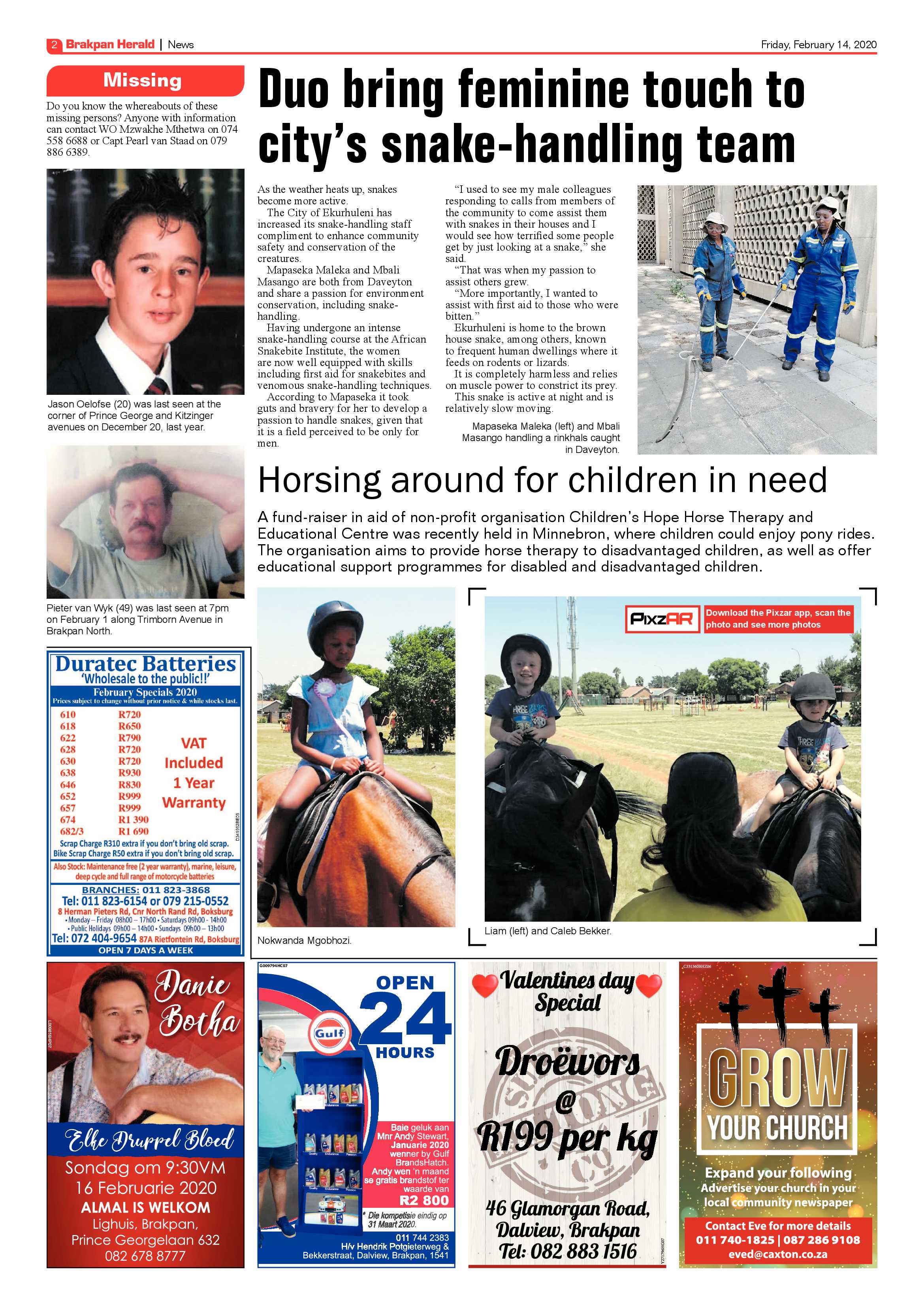 Brakpan Herald 14 February 2020 page 2
