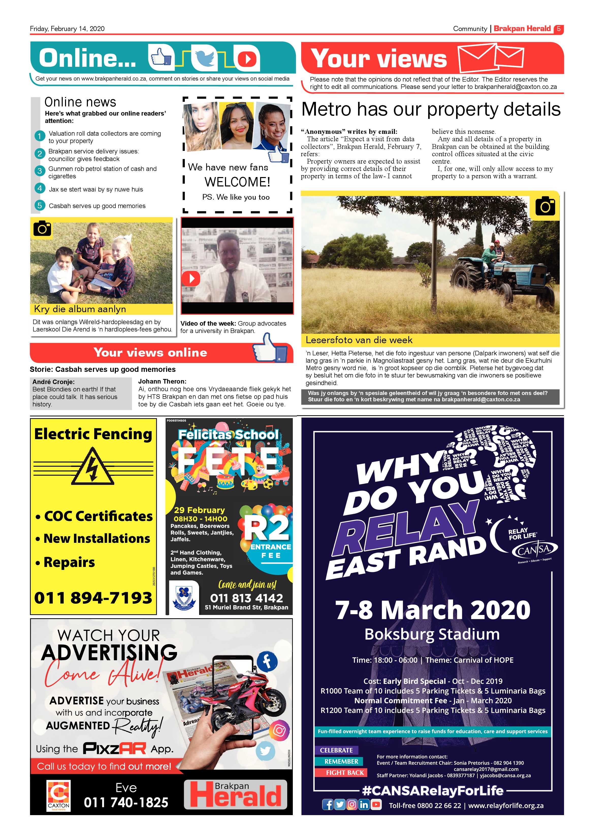 Brakpan Herald 14 February 2020 page 5