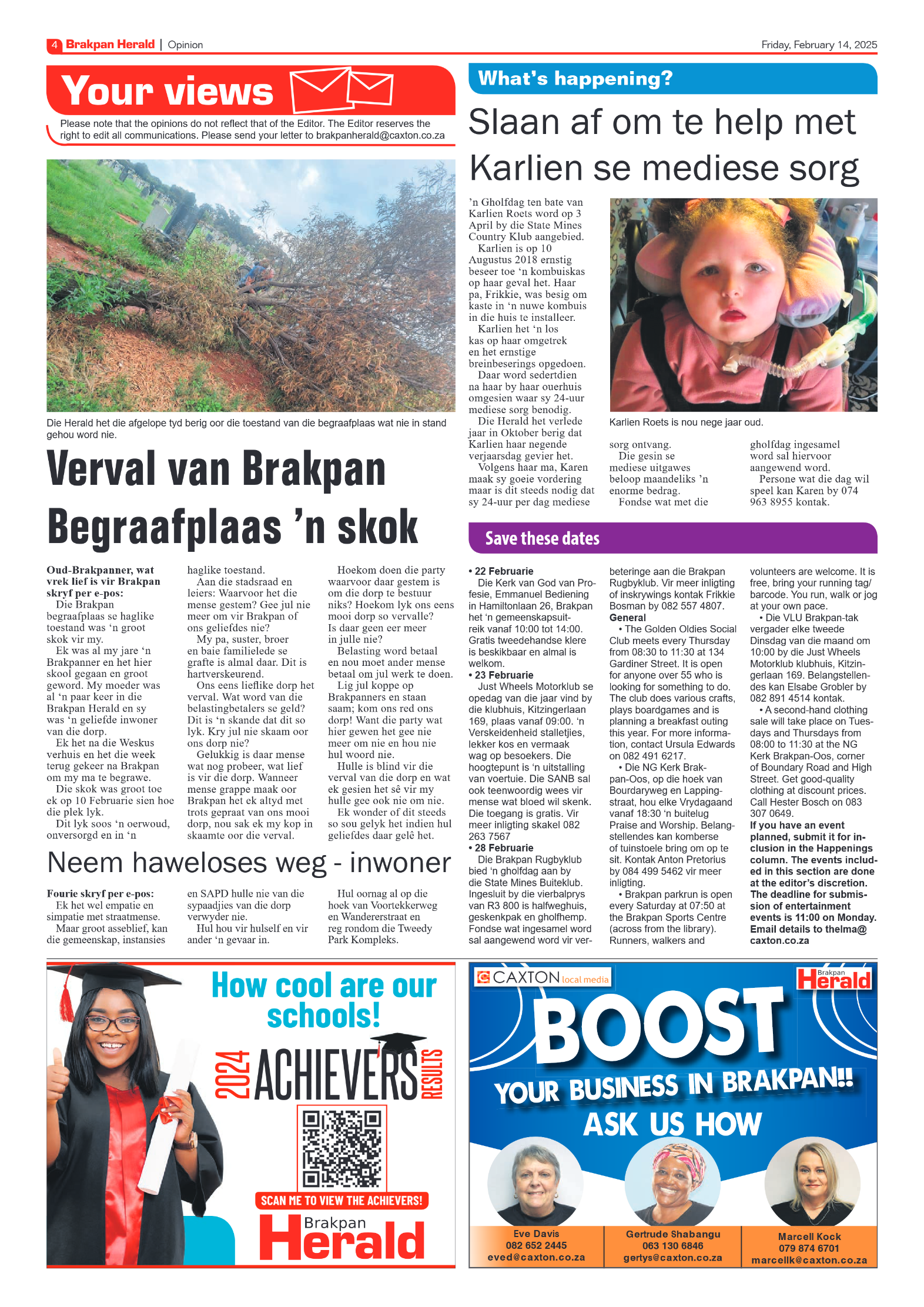 Brakpan Herald 14 February 2025 page 4