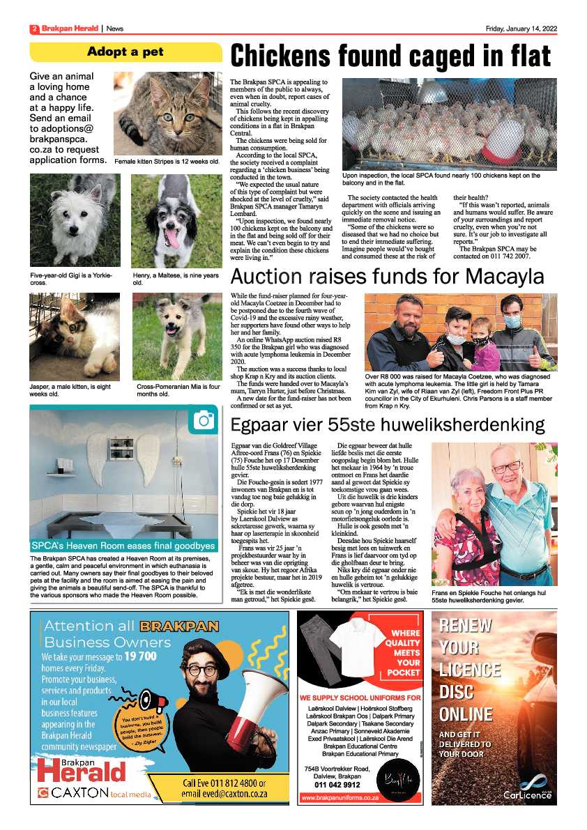 Brakpan Herald 14 January 2022 page 2