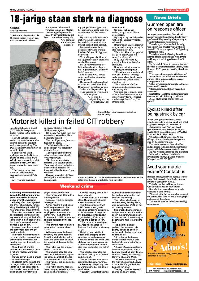 Brakpan Herald 14 January 2022 page 3