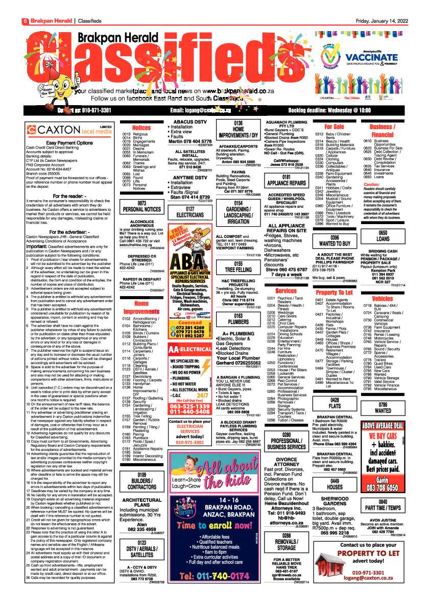 Brakpan Herald 14 January 2022 page 6