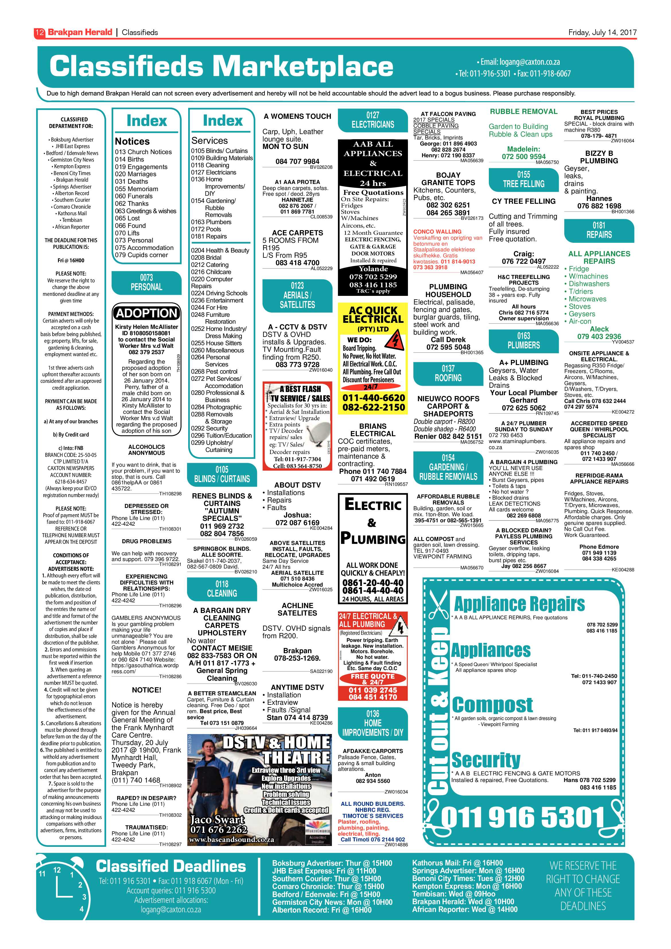 Brakpan Herald 14 July 2017 page 12