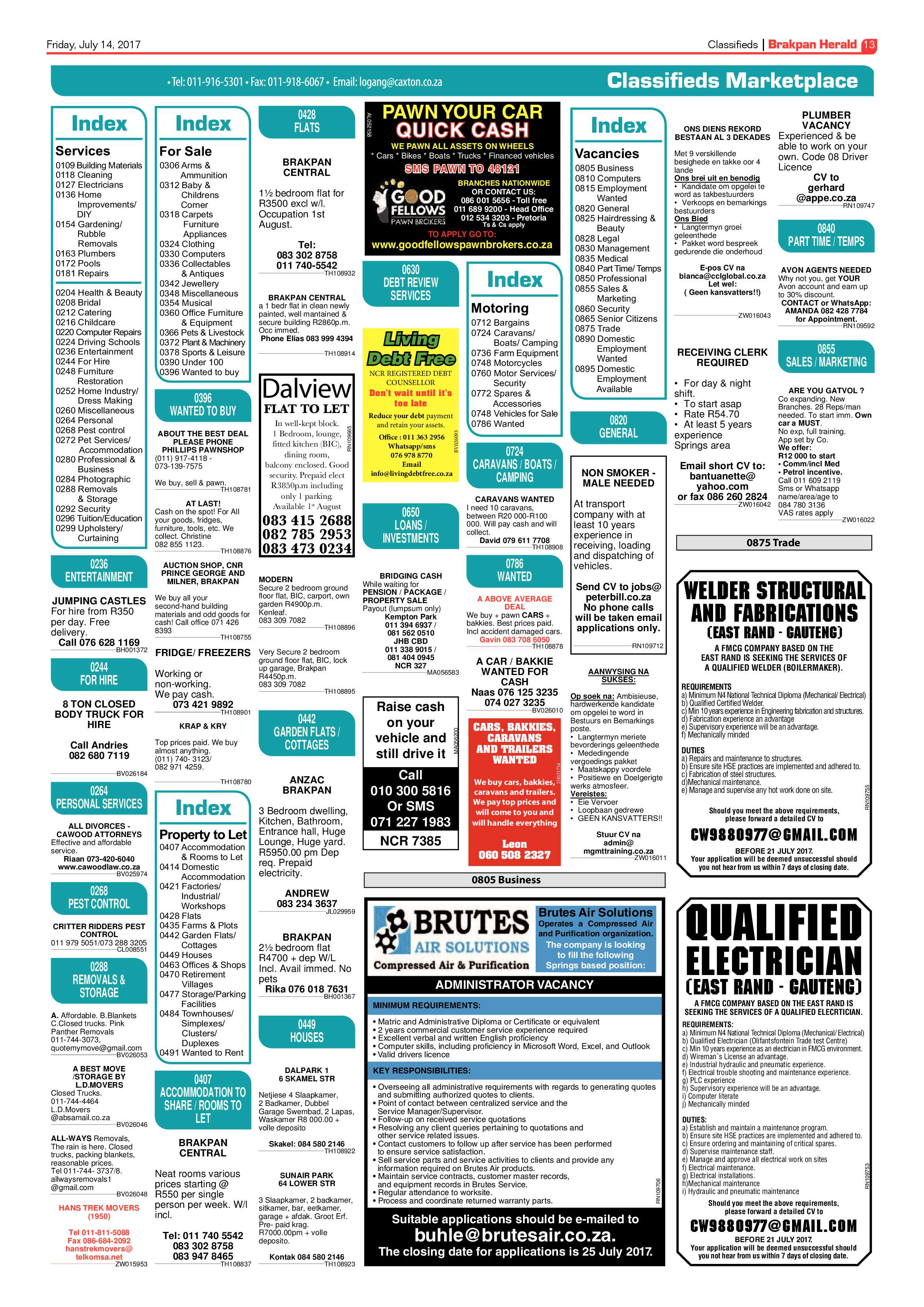 Brakpan Herald 14 July 2017 page 13