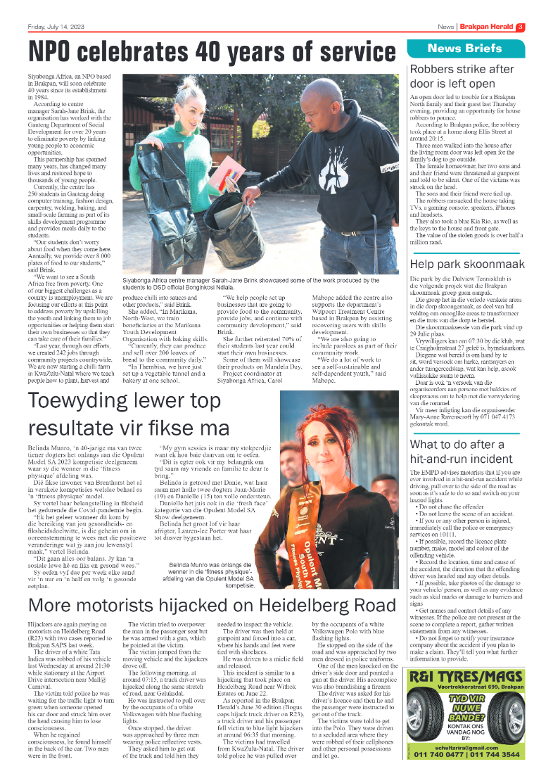 Brakpan Herald 14 July 2022 page 3