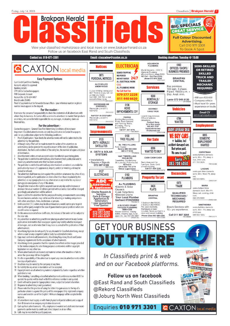 Brakpan Herald 14 July 2022 page 7