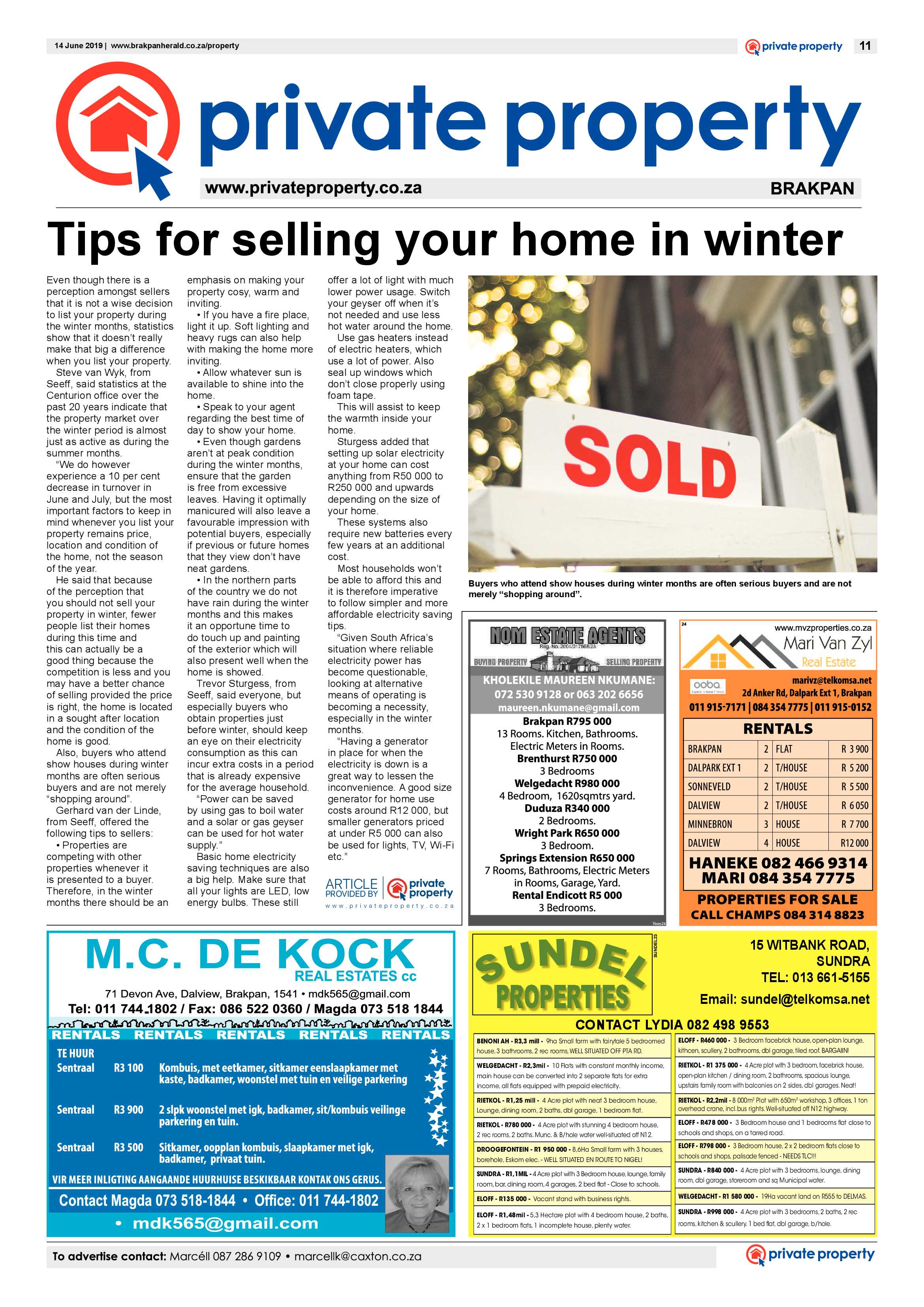 Brakpan Herald 14 June 2019 page 11