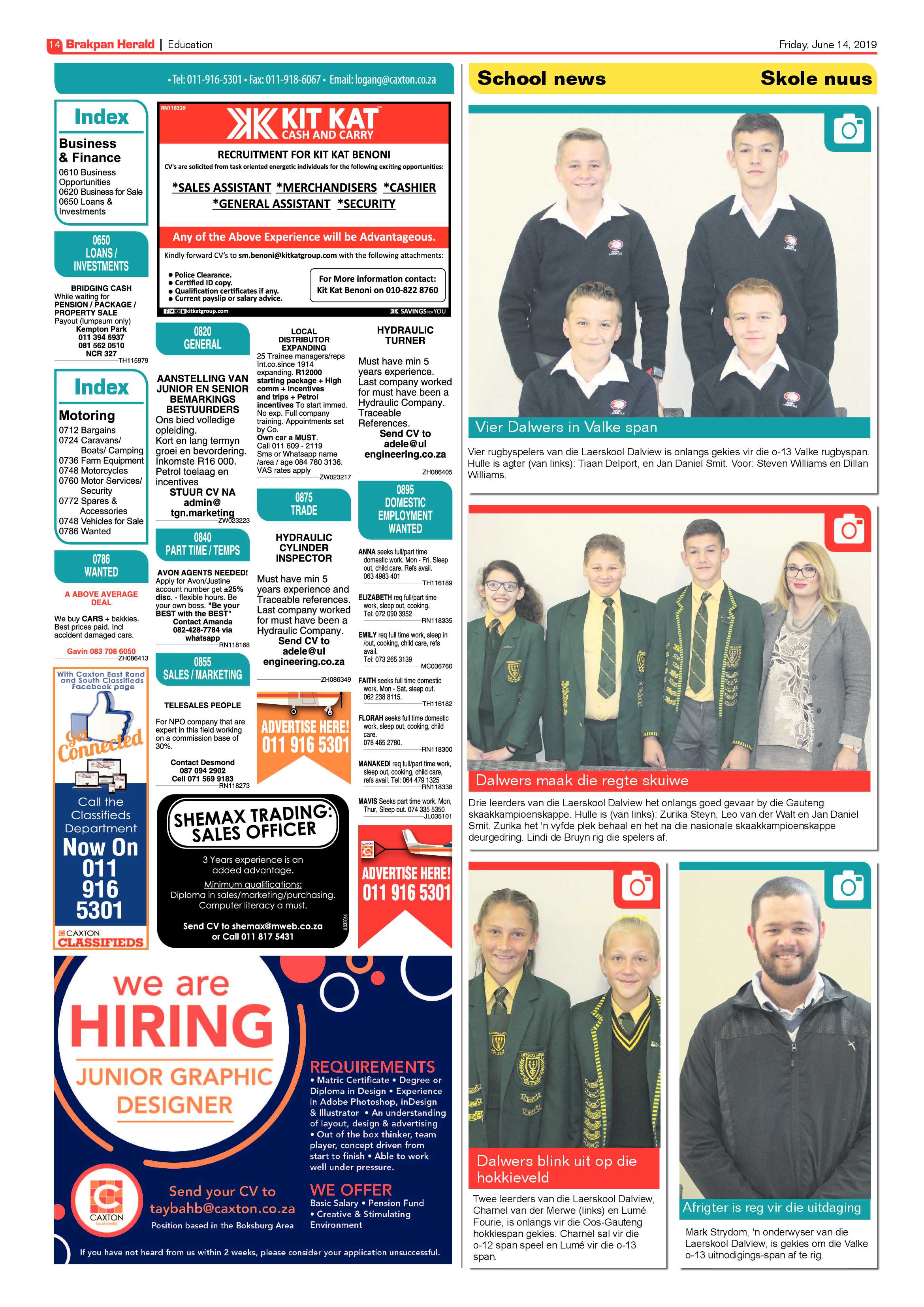 Brakpan Herald 14 June 2019 page 14