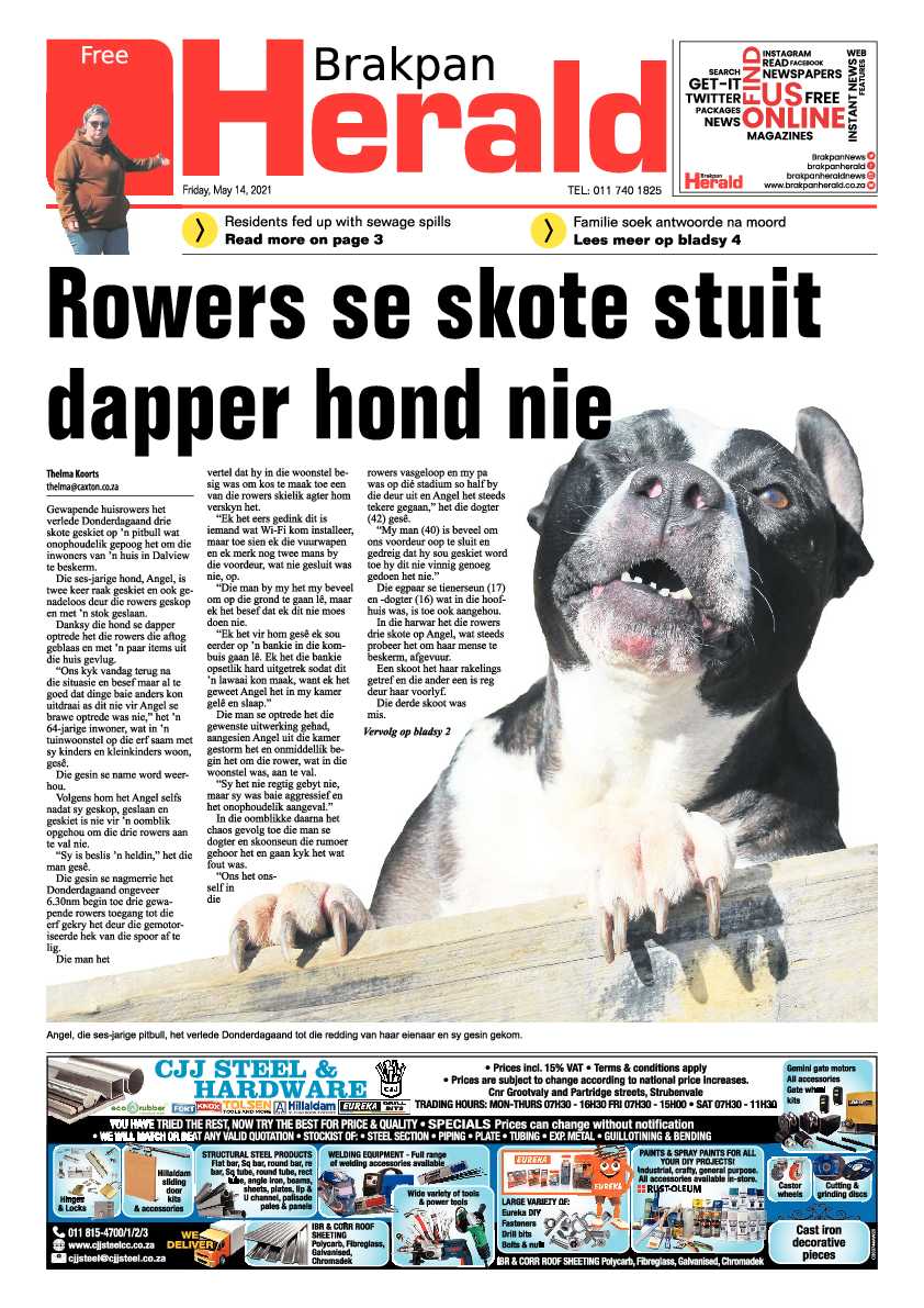 Brakpan Herald 14 May 2021 page 1