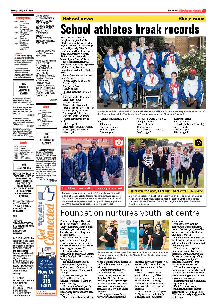 Brakpan Herald 14 May 2021 page 11