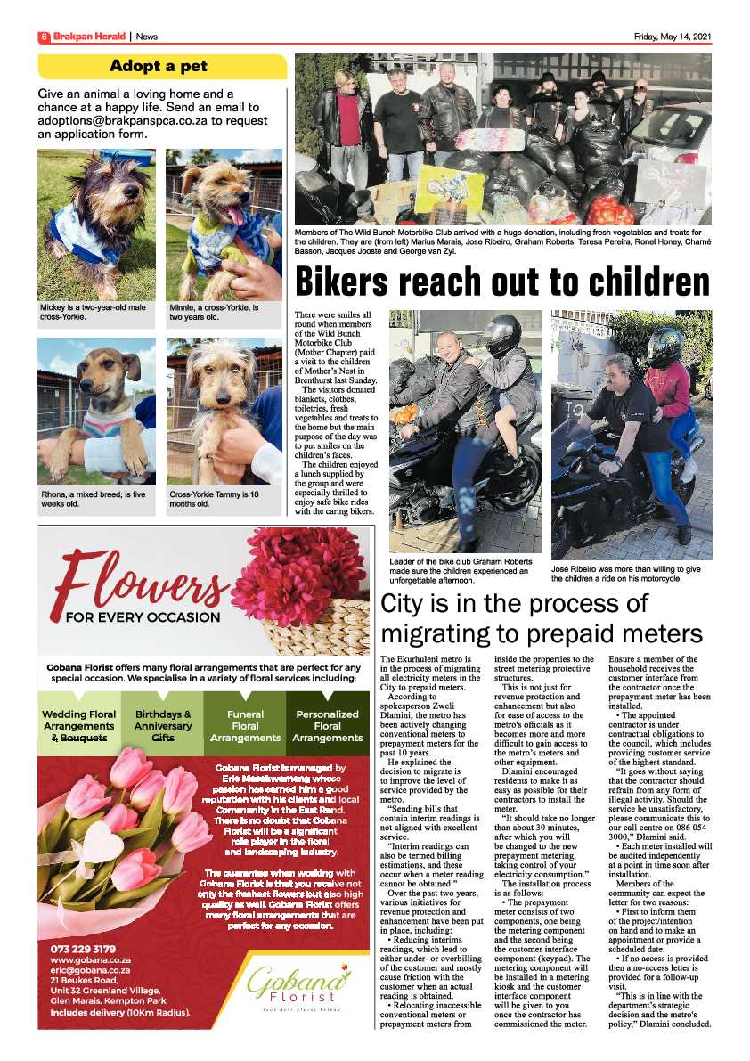 Brakpan Herald 14 May 2021 page 6