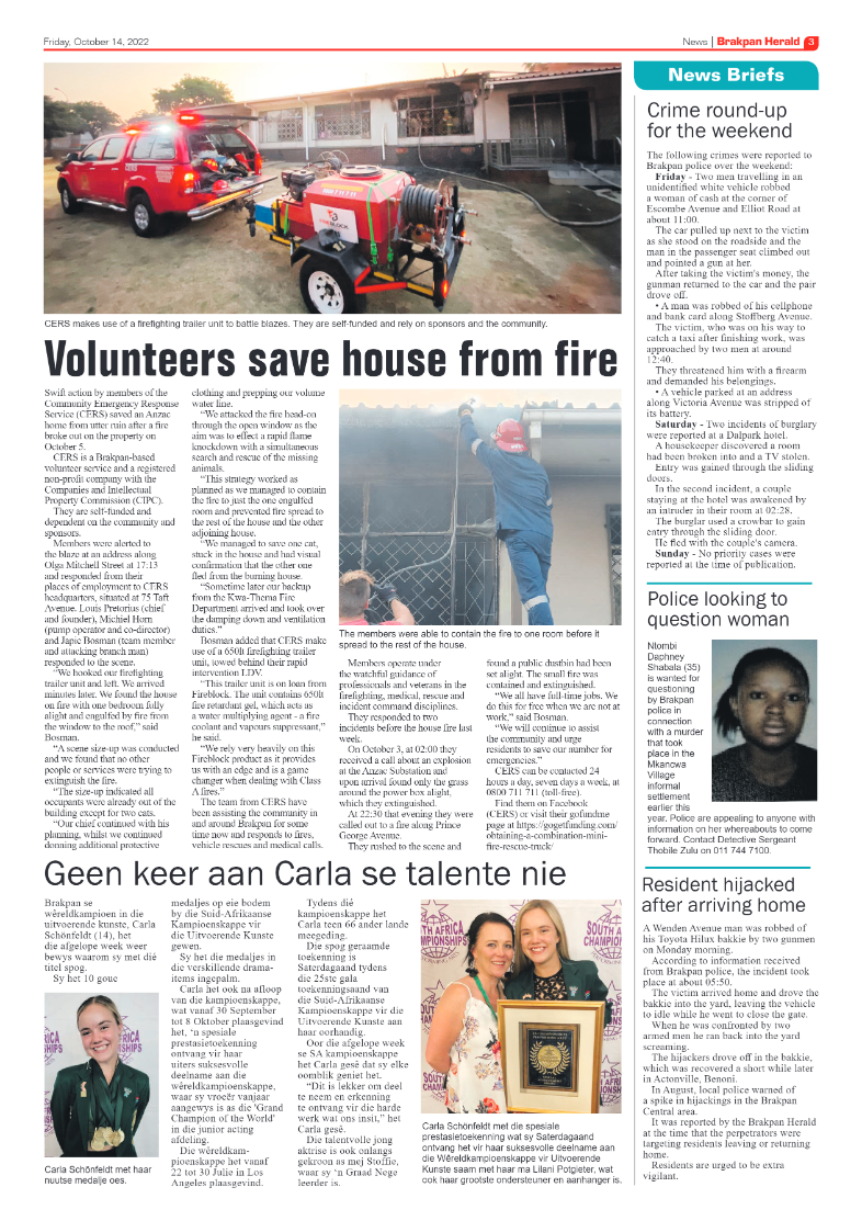 Brakpan Herald 14 Oct 2022 page 3