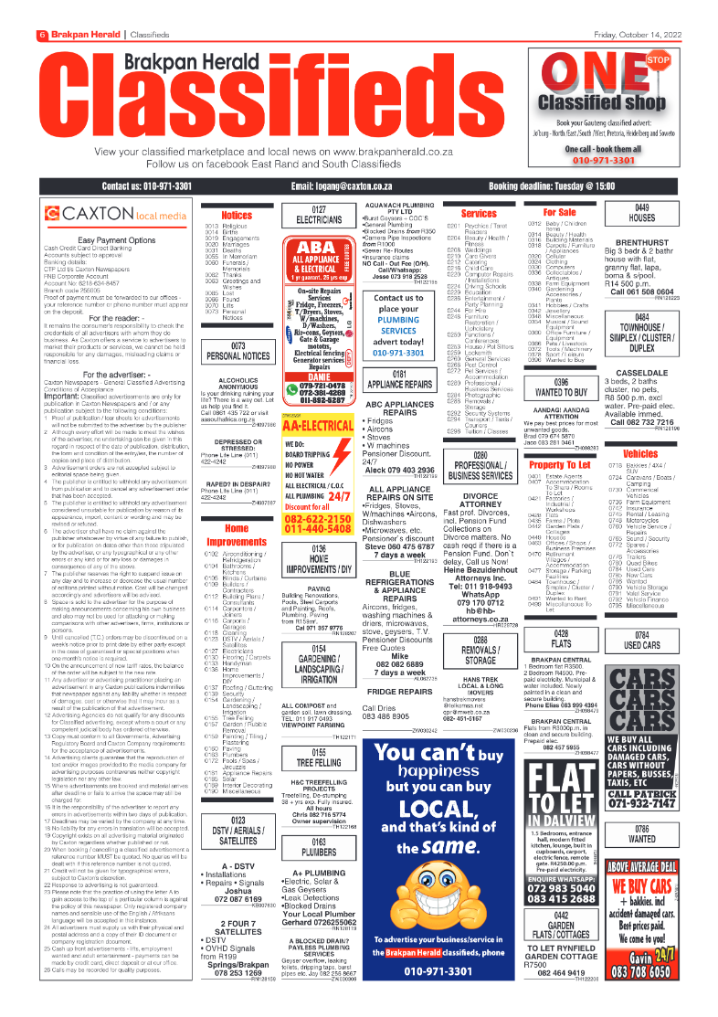 Brakpan Herald 14 Oct 2022 page 6