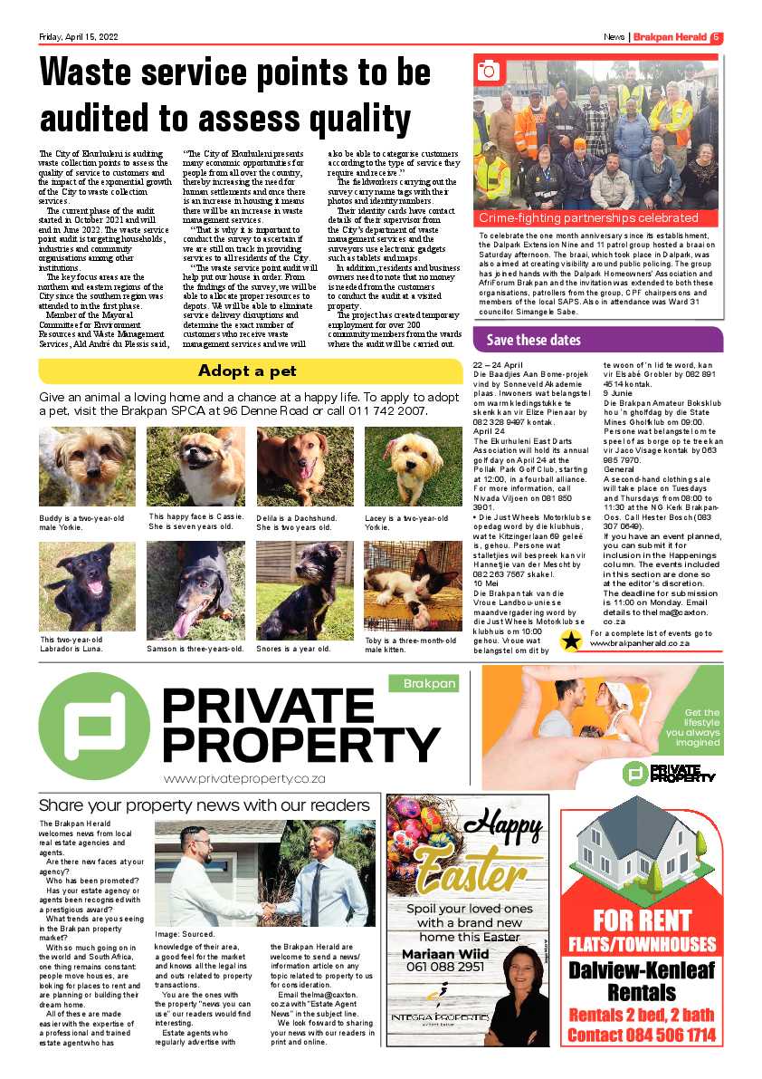 Brakpan Herald 15 April 2022 page 5