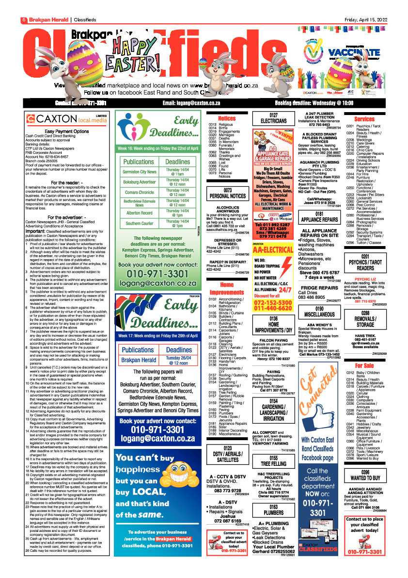 Brakpan Herald 15 April 2022 page 6