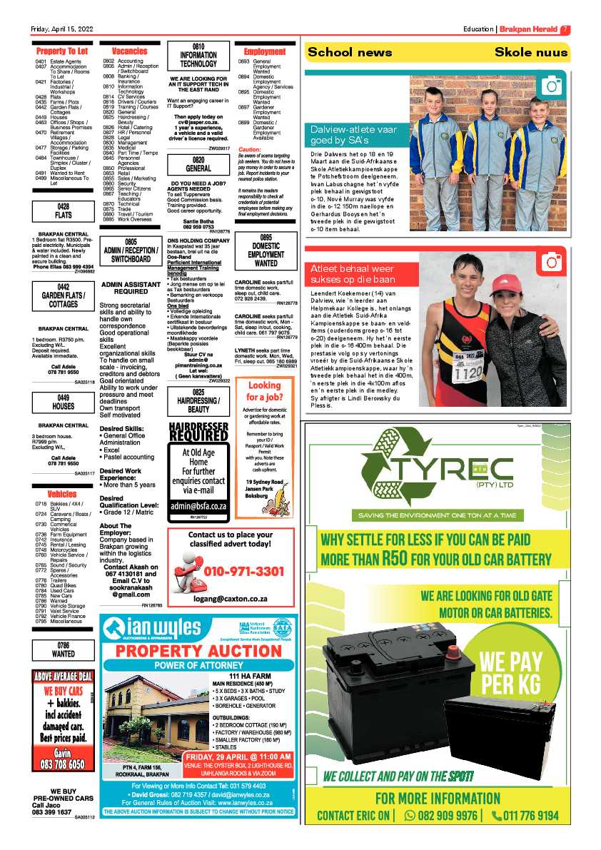 Brakpan Herald 15 April 2022 page 7