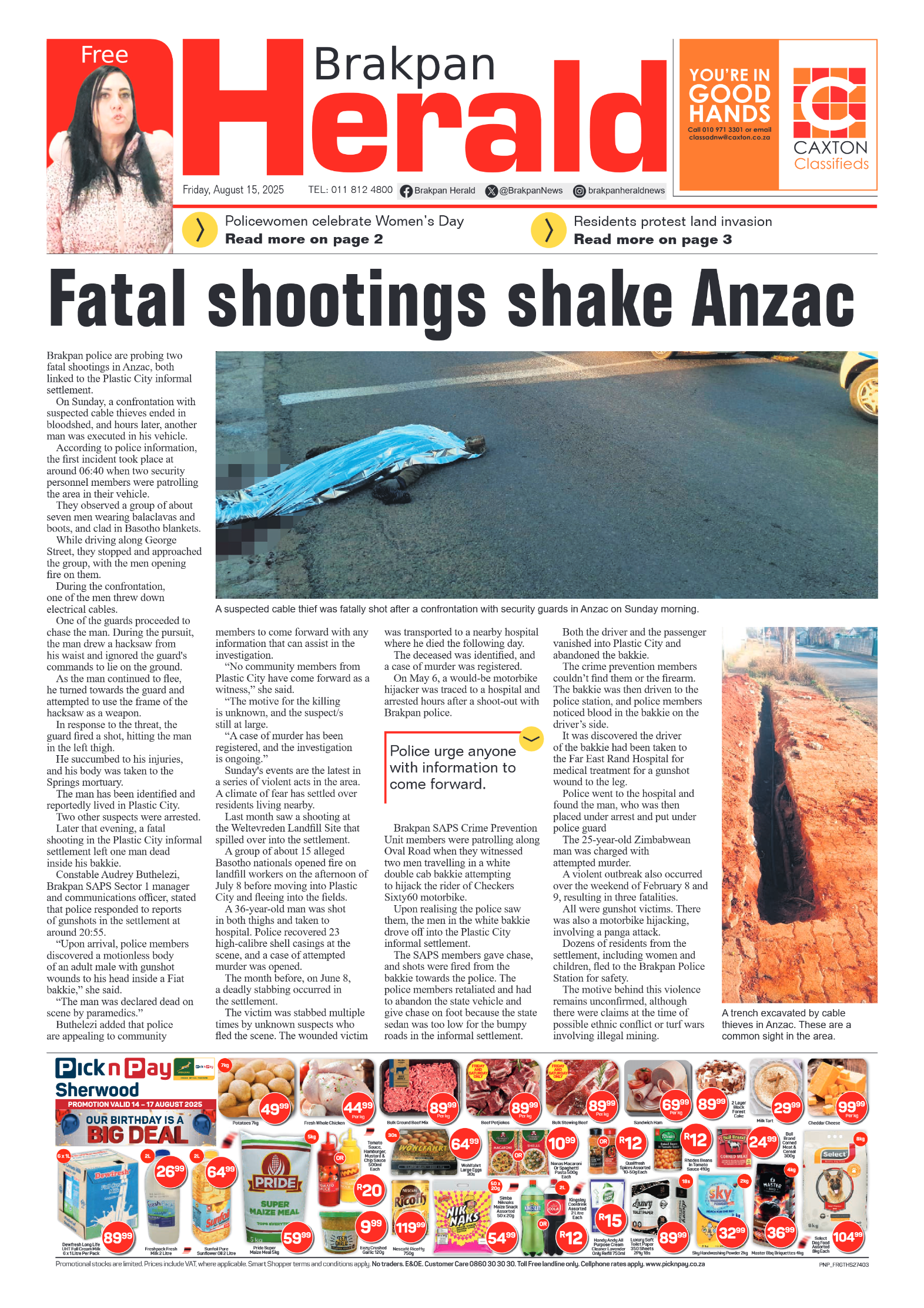 Brakpan Herald 15 August 2025 page 3