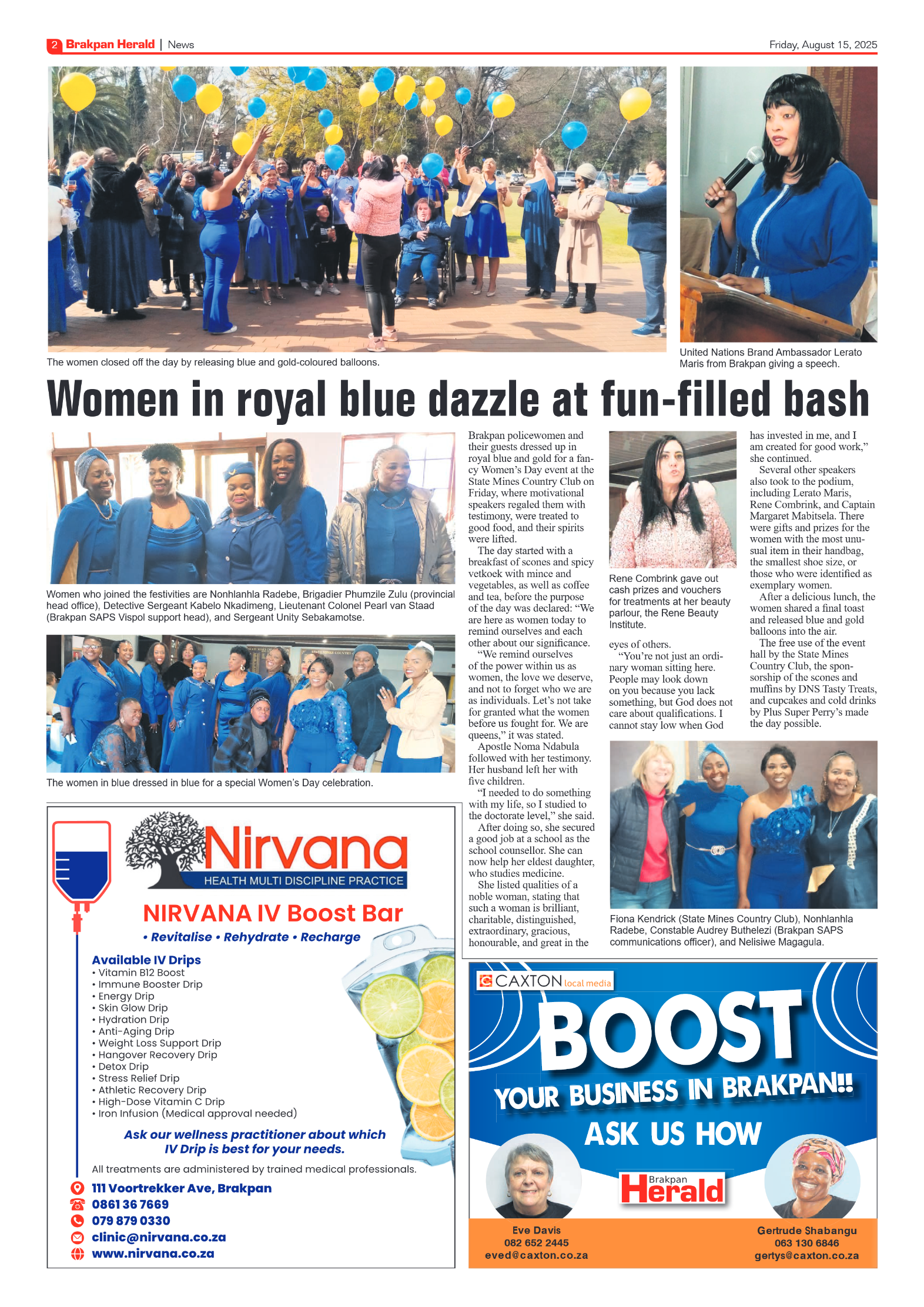 Brakpan Herald 15 August 2025 page 4